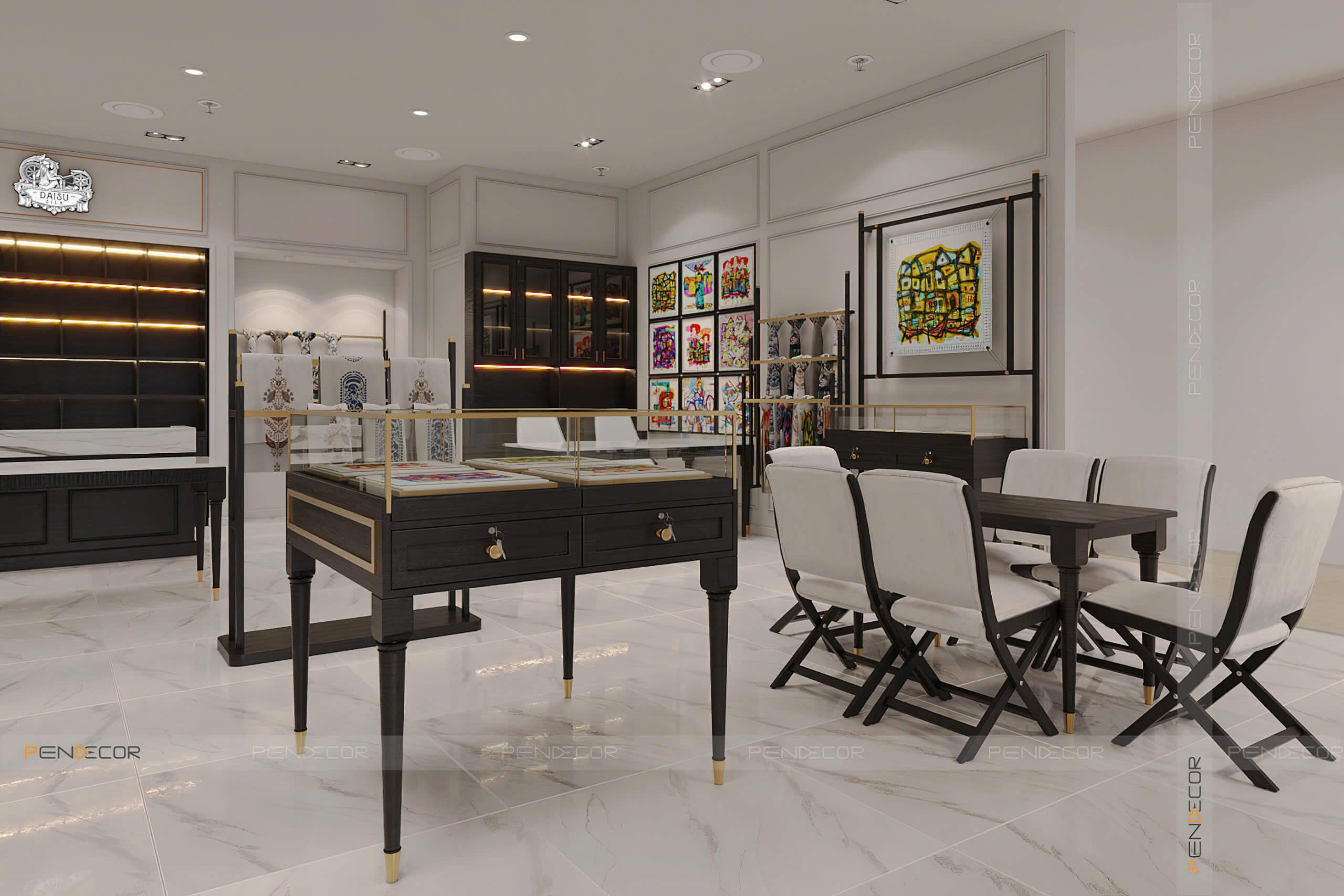 Thiết Kế Showroom Daisu Silk (Hà Nội)