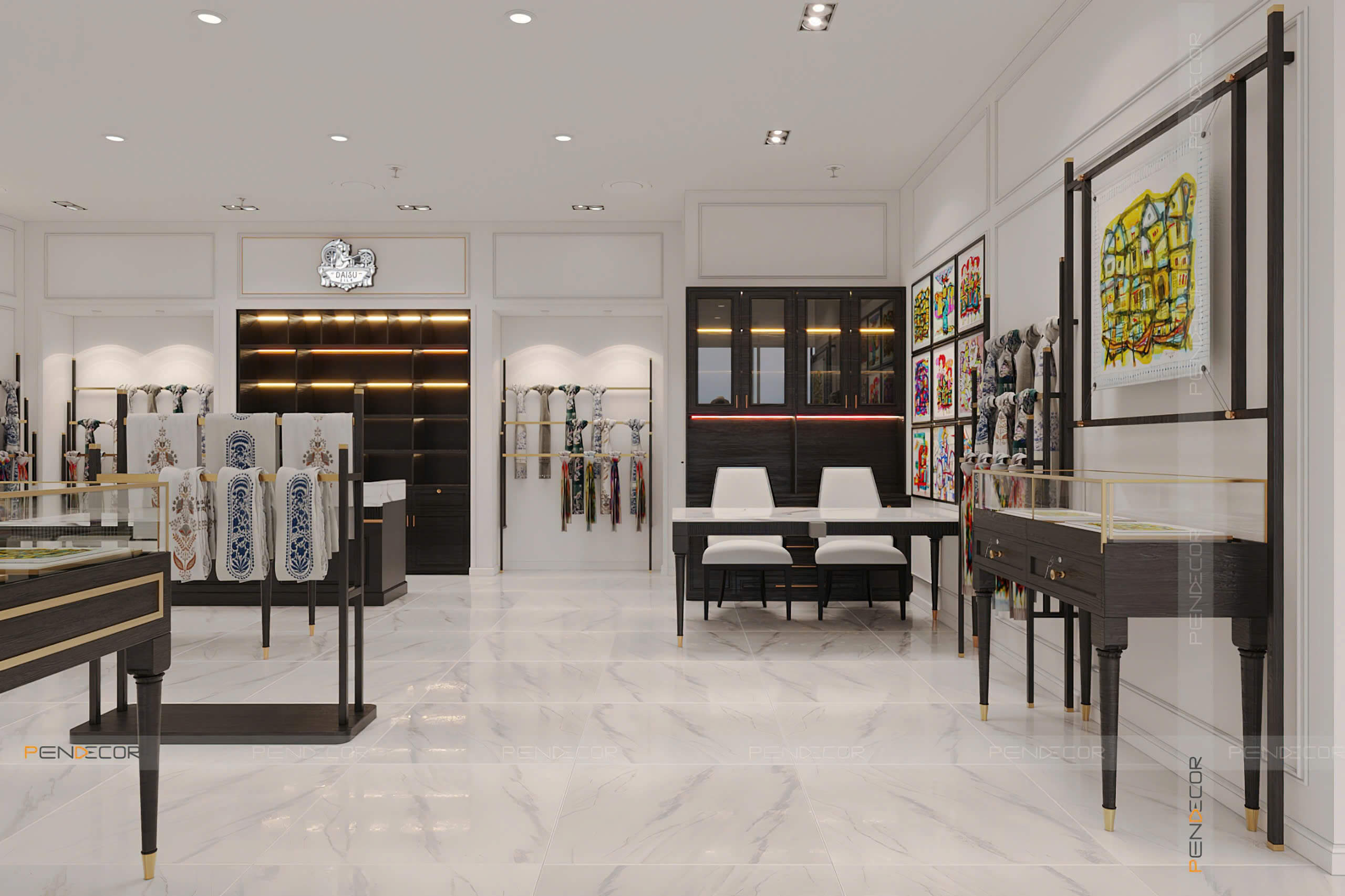 Thiết Kế Showroom Daisu Silk (Hà Nội)