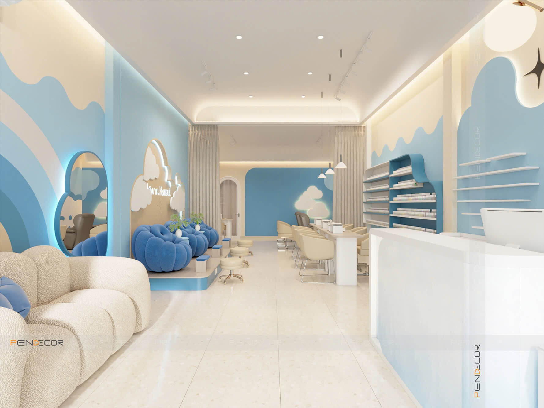 Thiết Kế Tiệm Nail Haneul