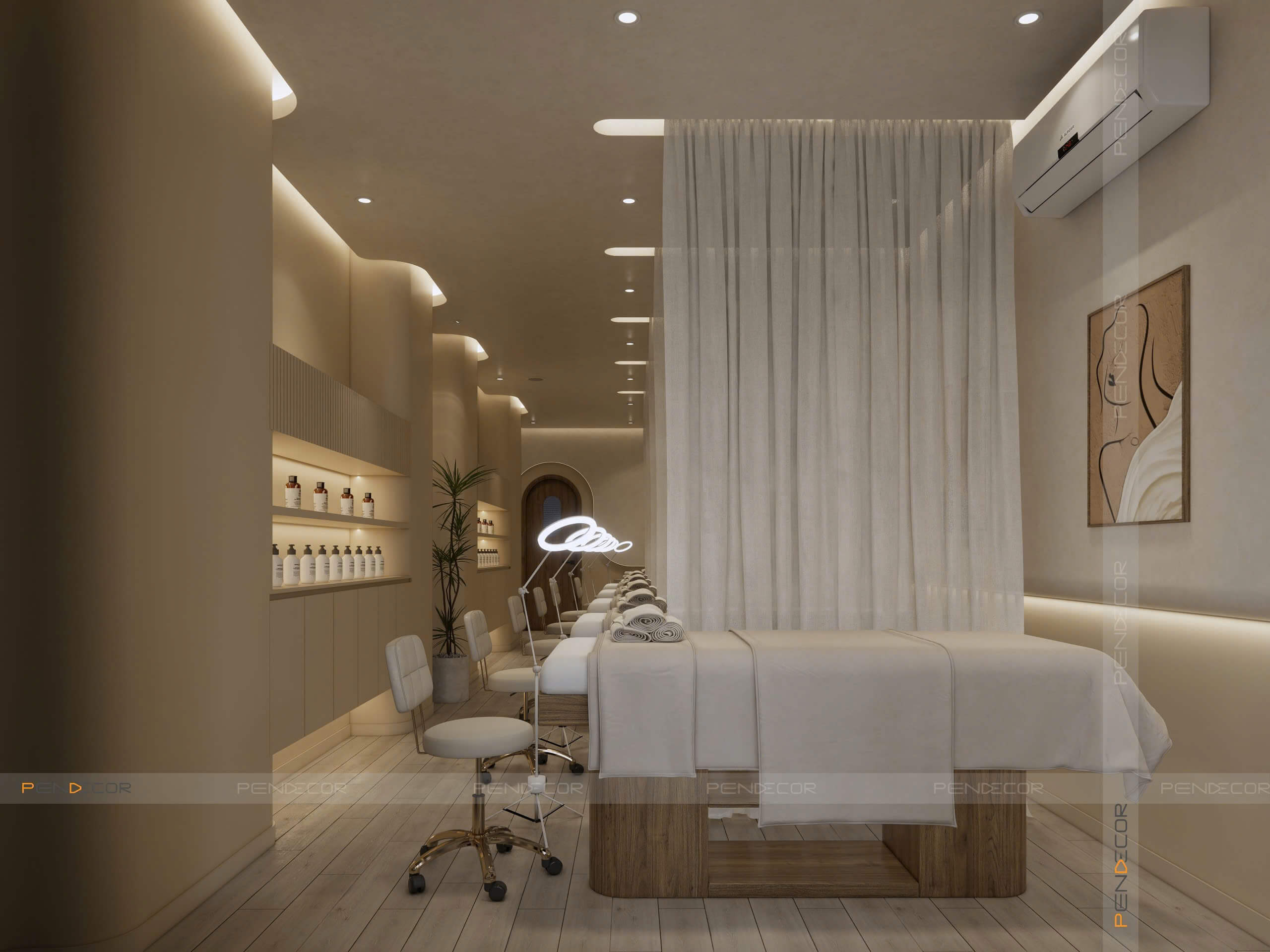 Thiết Kế Tiệm Phun Xăm Thẩm Mỹ Madam Hồ