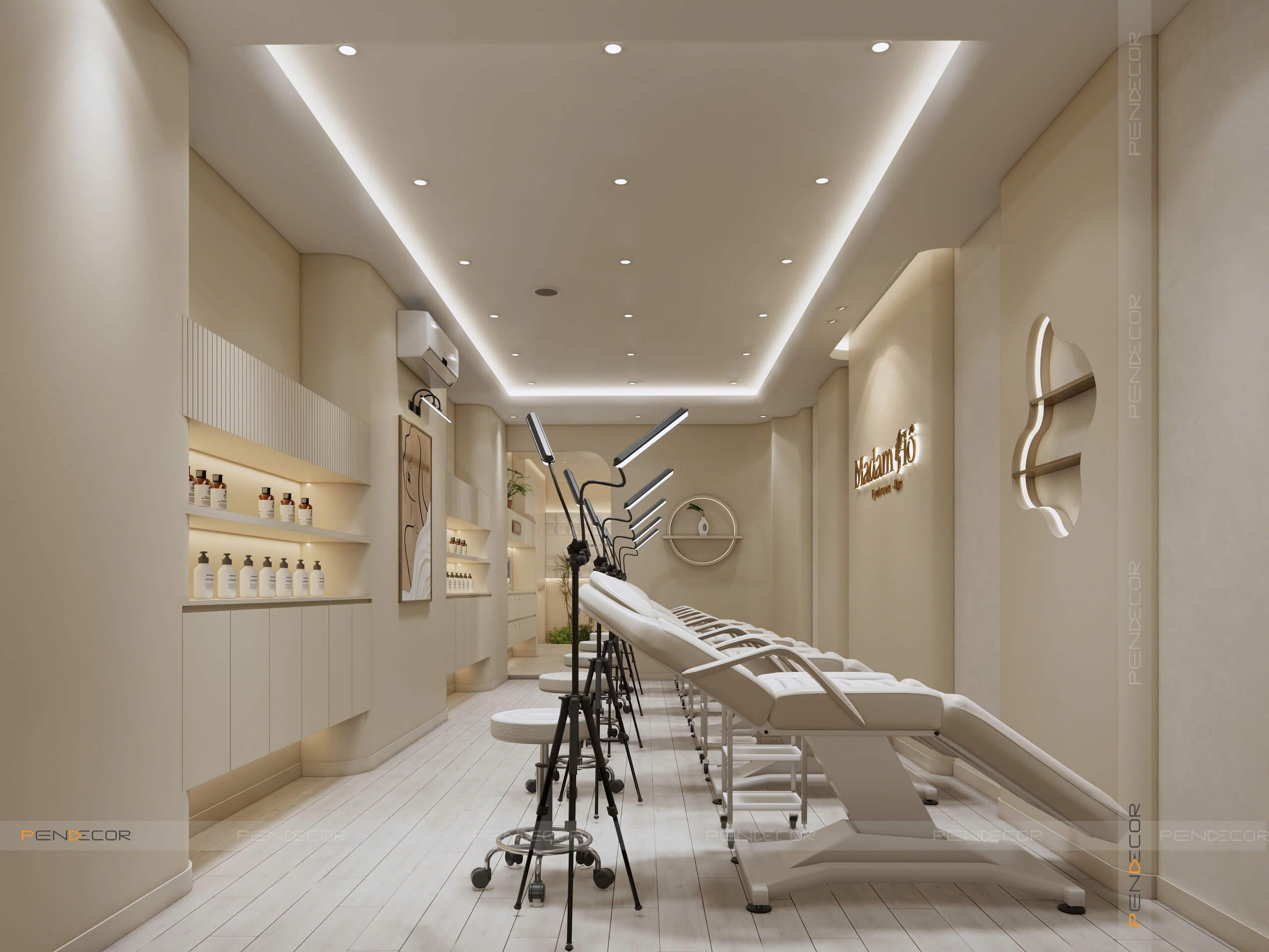 Thiết Kế Tiệm Phun Xăm Thẩm Mỹ Madam Hồ