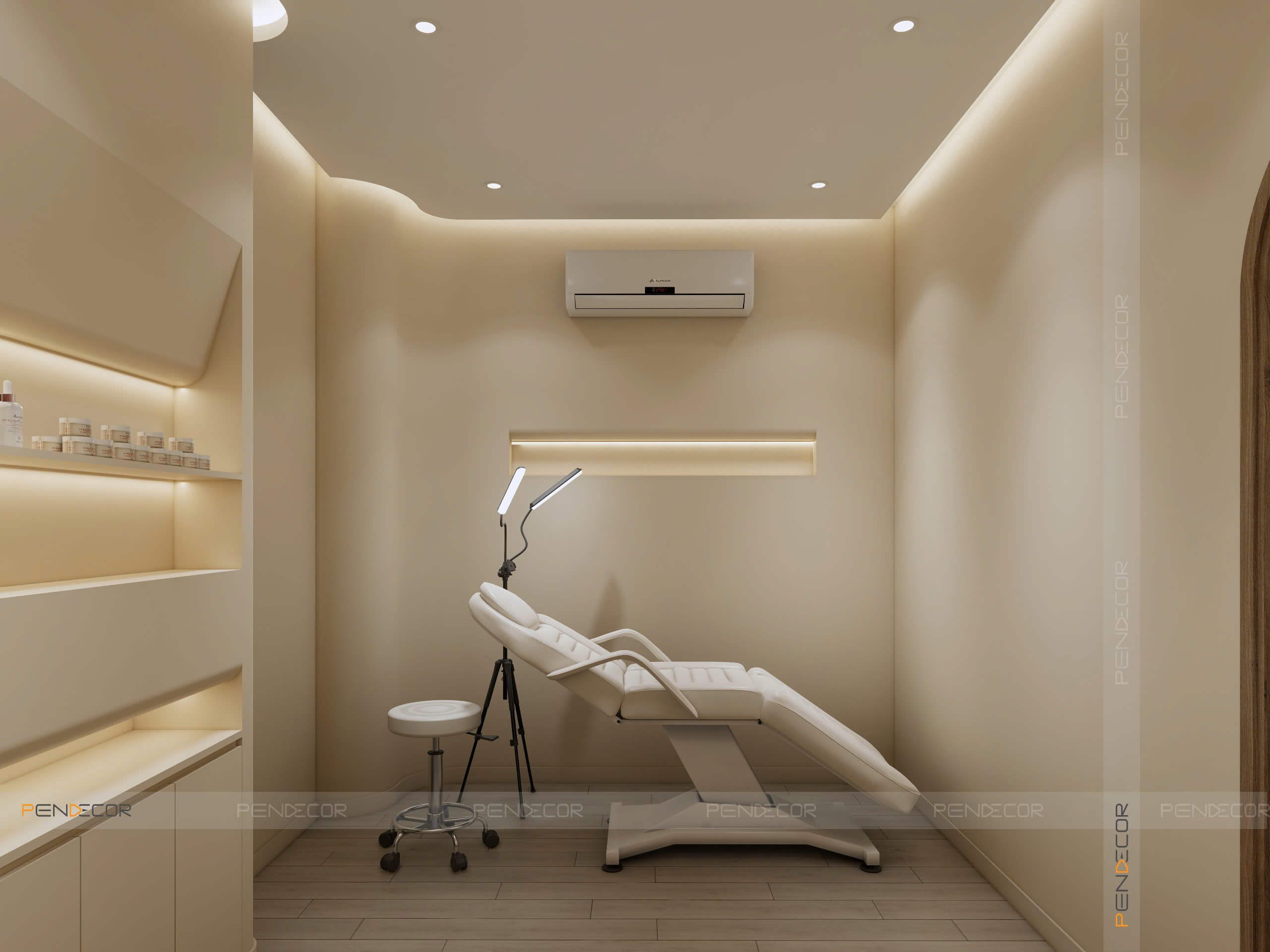 Thiết Kế Tiệm Phun Xăm Thẩm Mỹ Madam Hồ