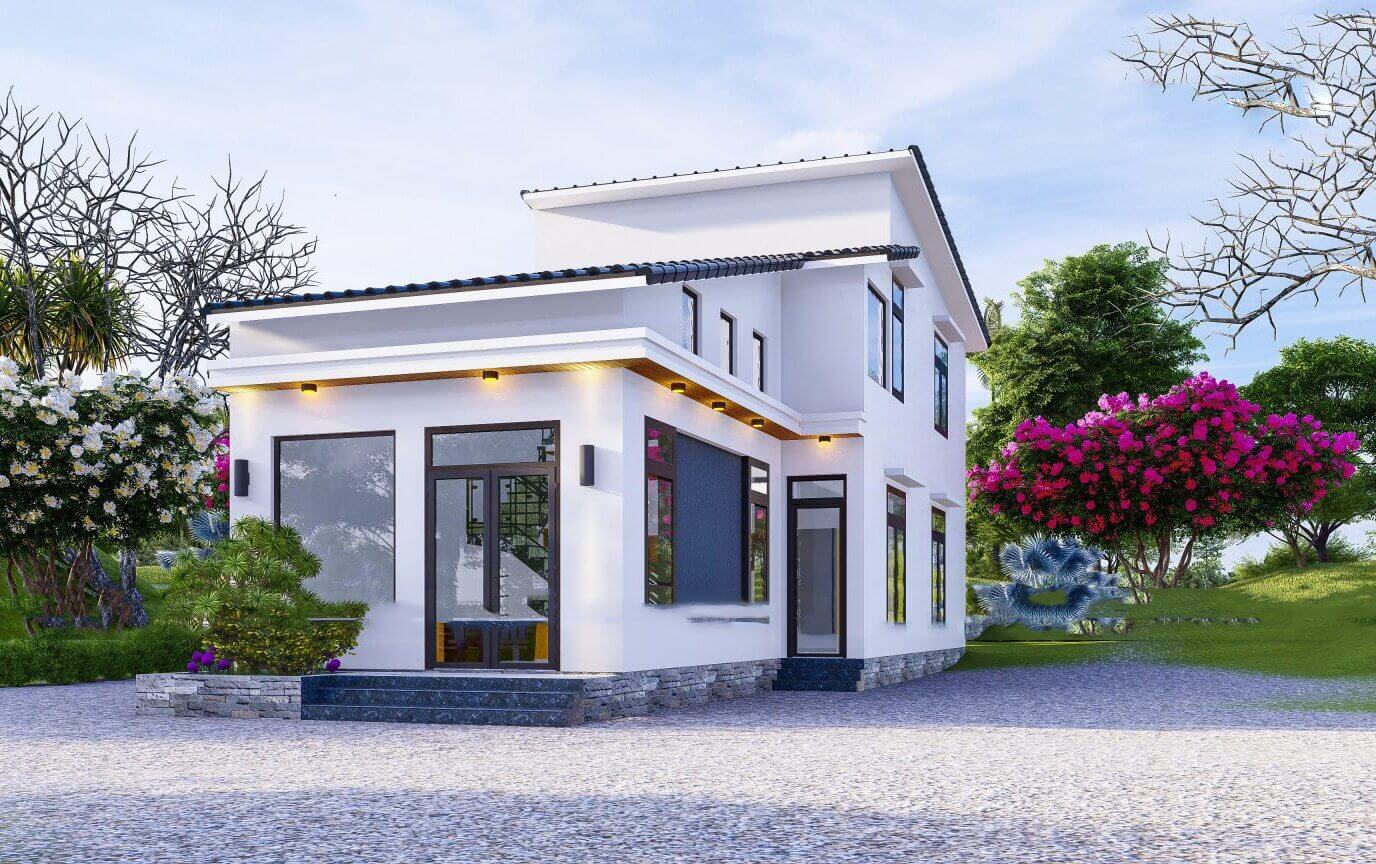 mặt tiền nhà gác lửng