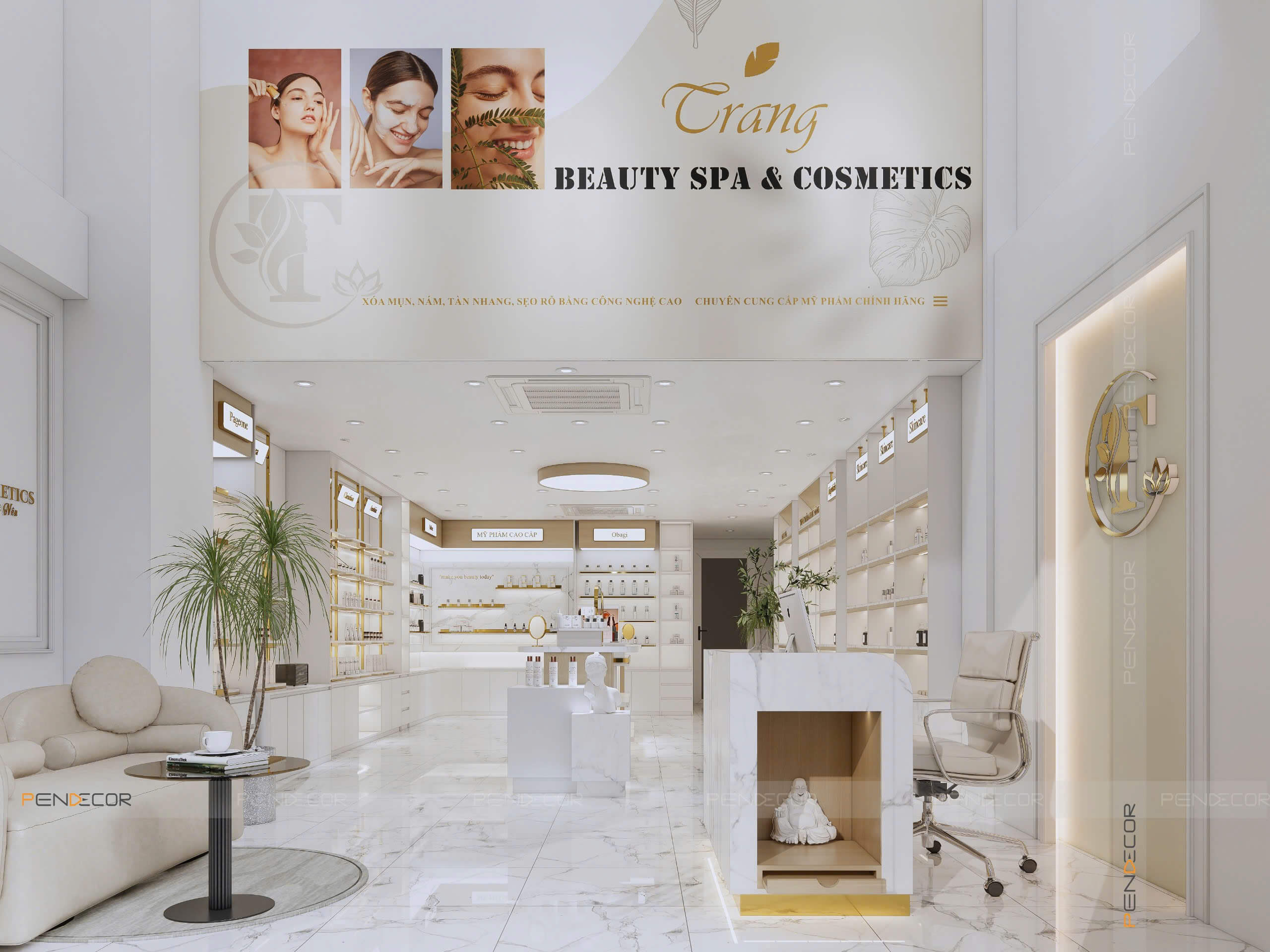 Thiết Kế Spa Trang Beauty Cosmetic
