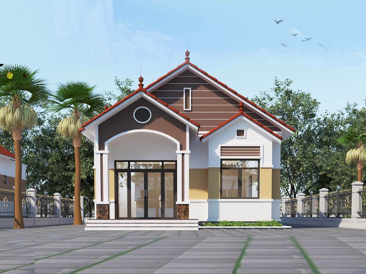 mặt tiền gác lửng đẹp