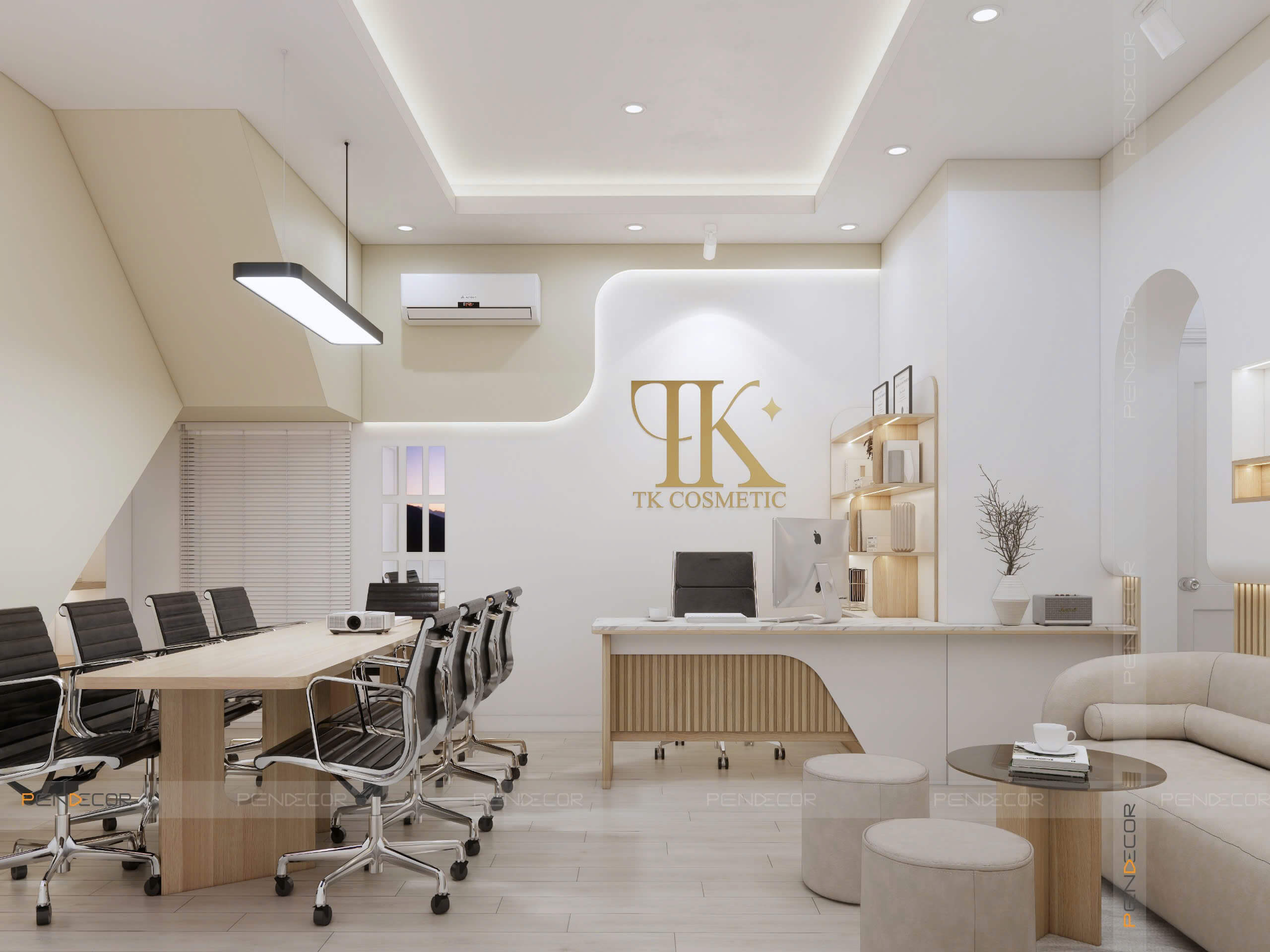 Thiết Kế Nội Thất Văn Phòng TK Cosmetic