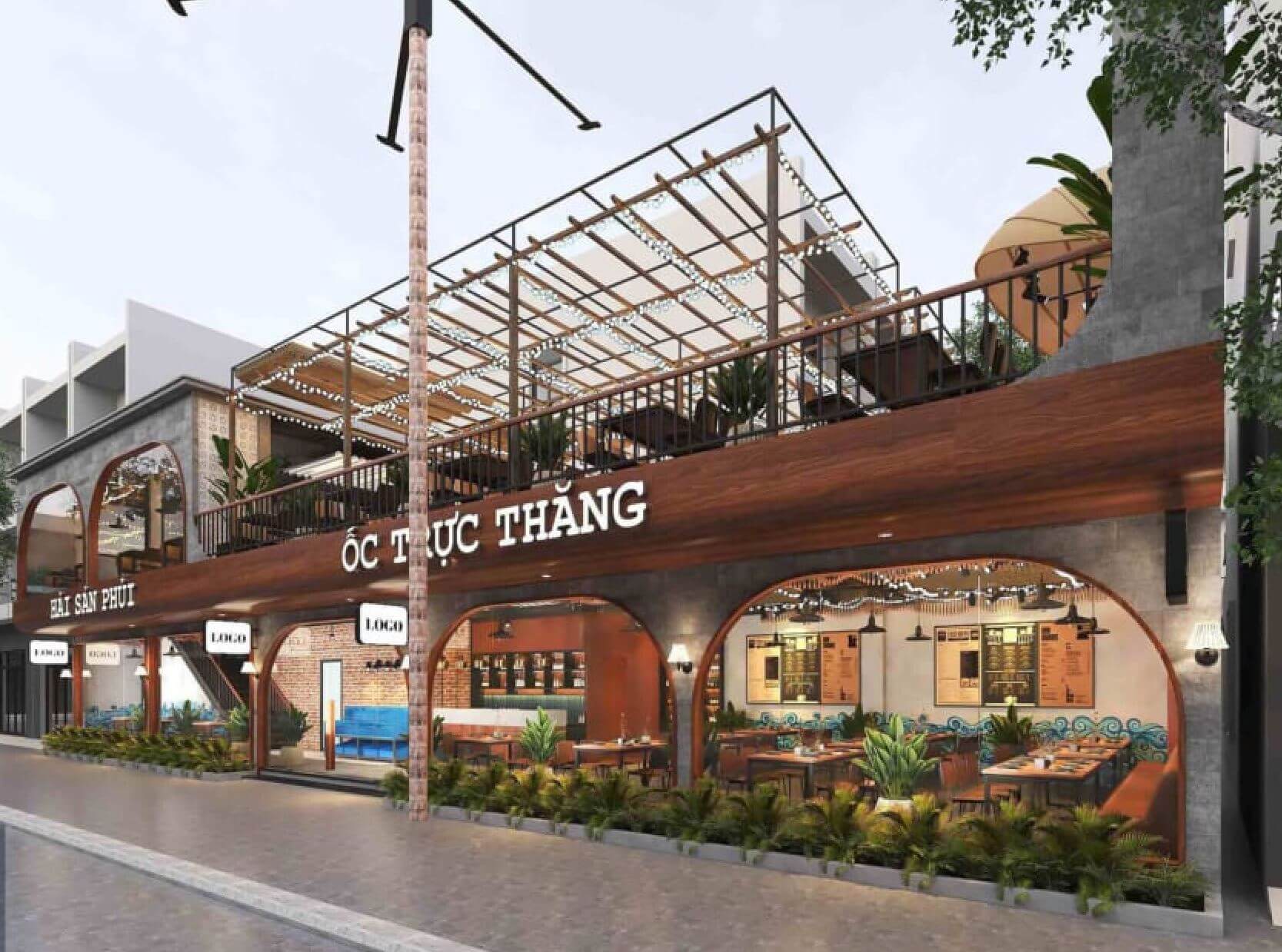 thiết kế cửa hàng
