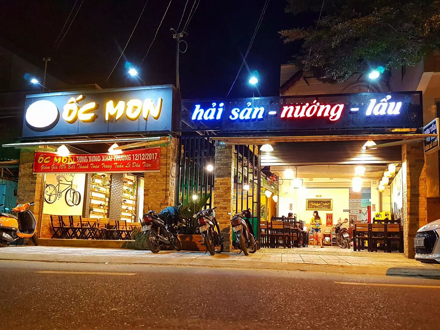 trang trí quán ốc Pendecor