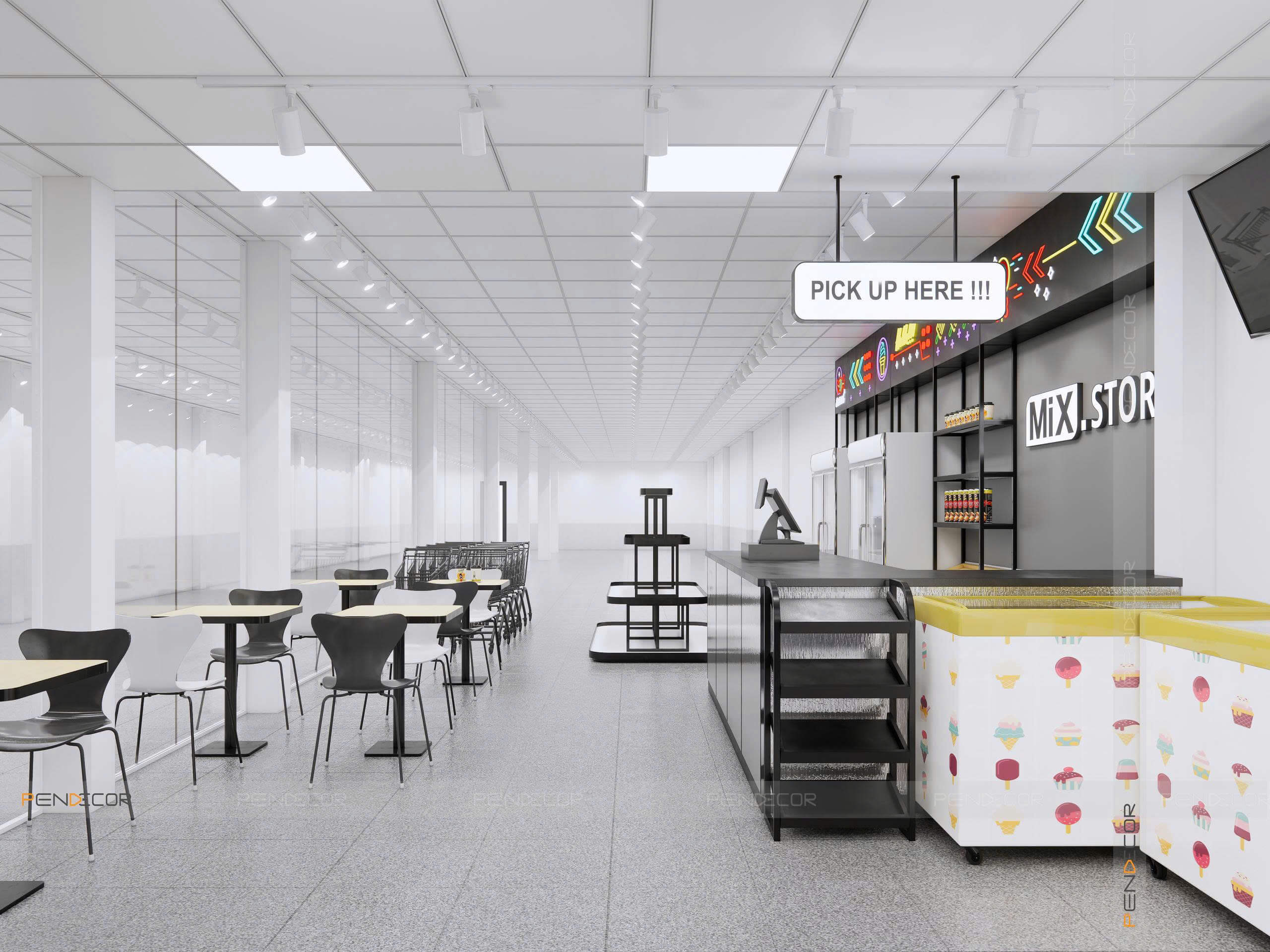 Thiết Kế Siêu Thị Mini Mix Store