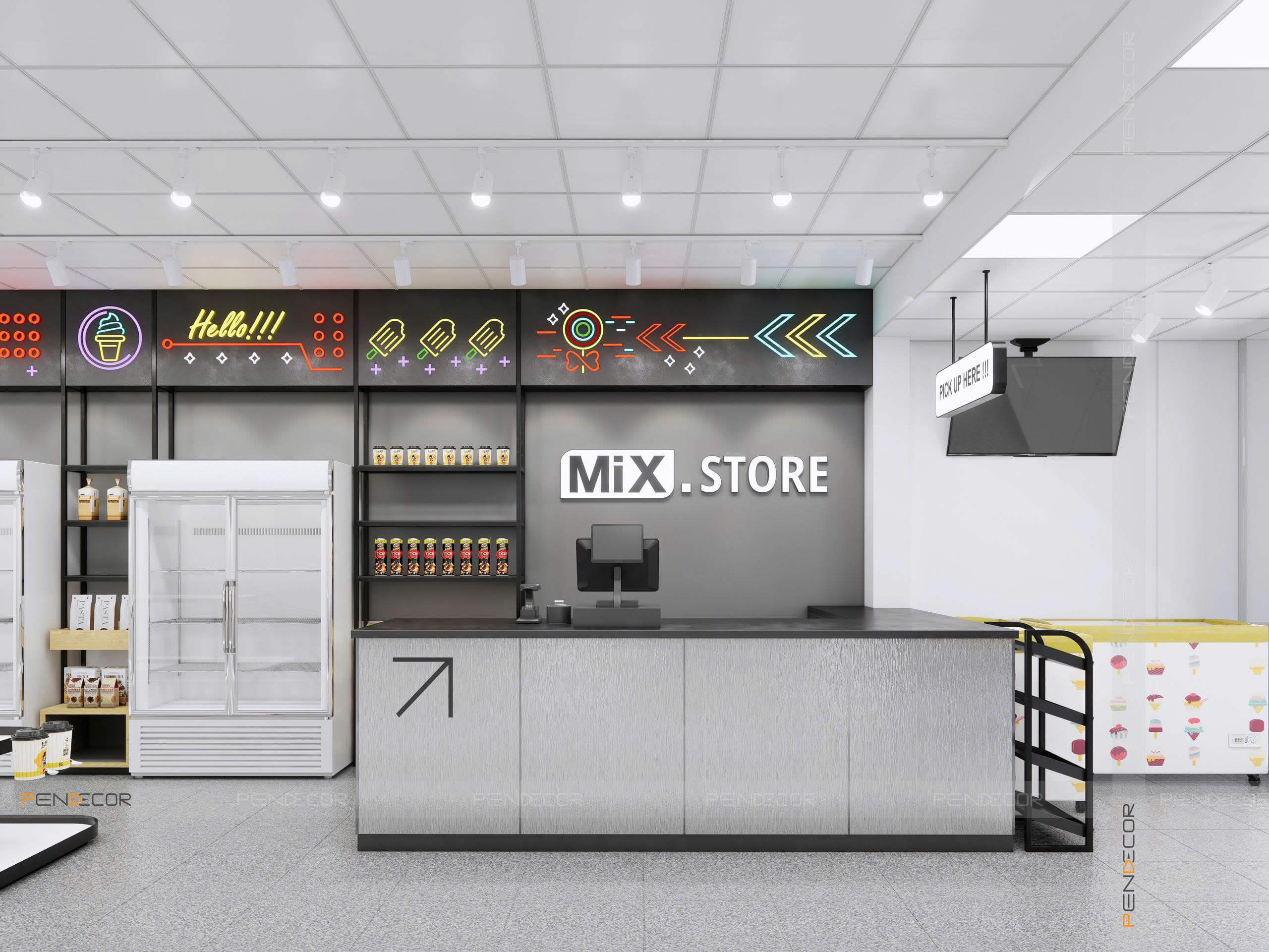 Thiết Kế Siêu Thị Mini Mix Store