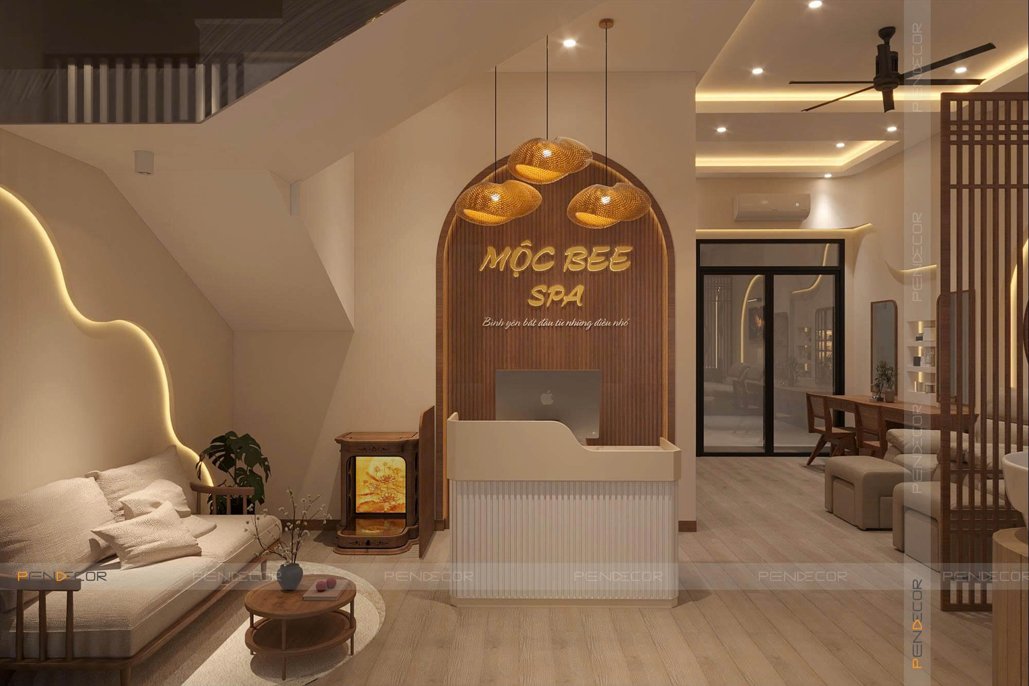 Thiết Kế Spa Mộc Bee