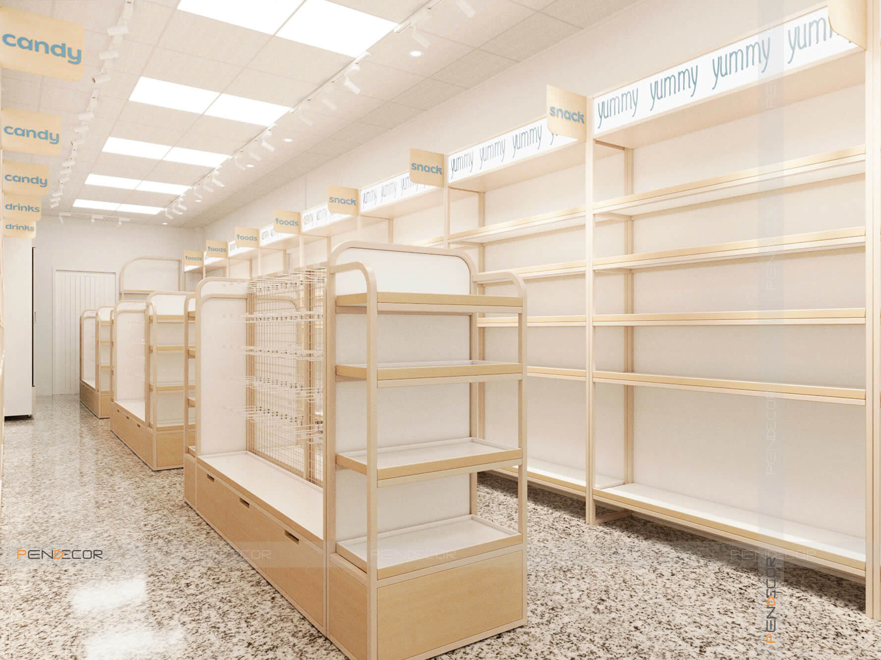 Thiết Kế Siêu Thị Mini Snack Shack