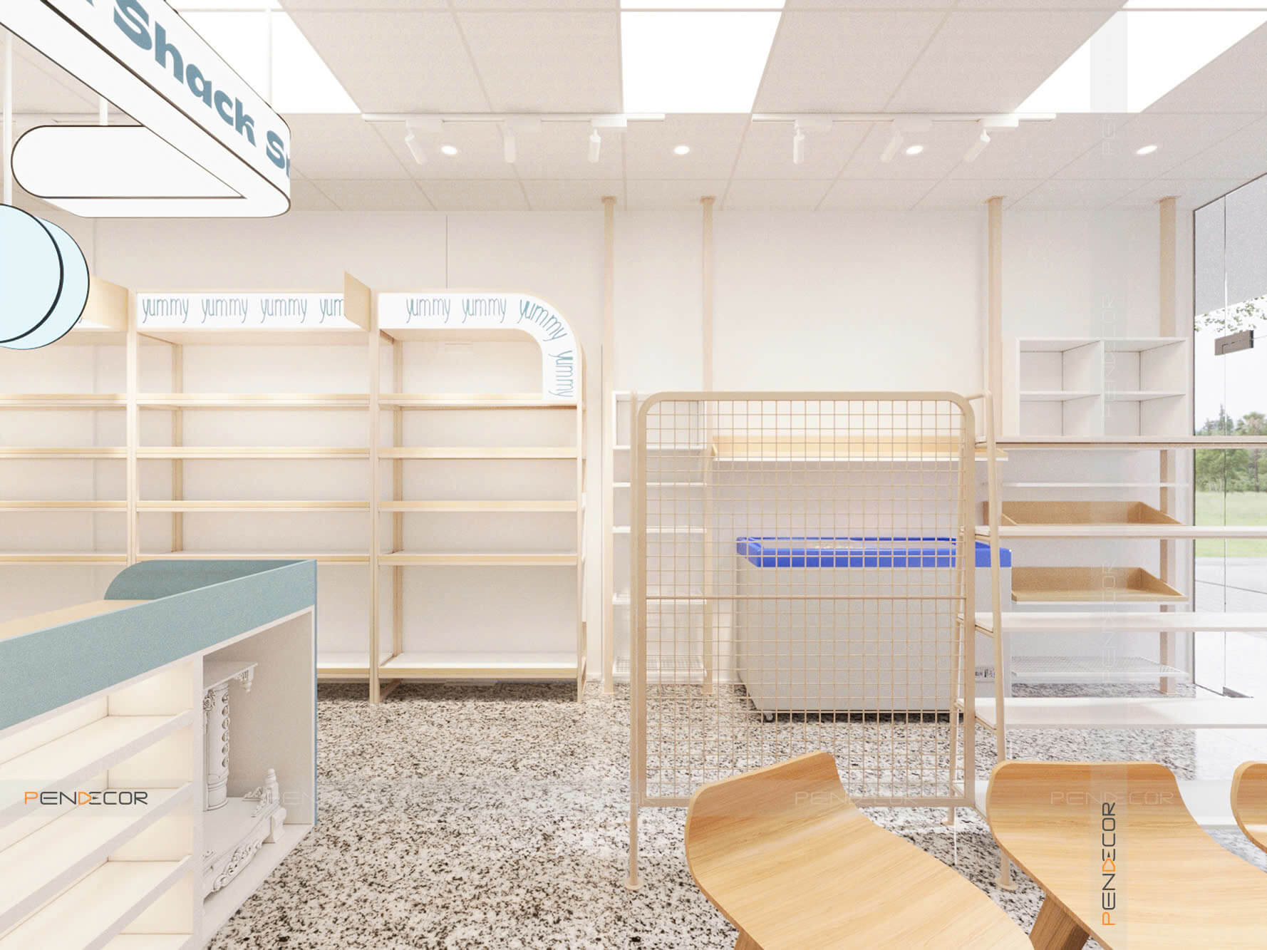 Thiết Kế Siêu Thị Mini Snack Shack