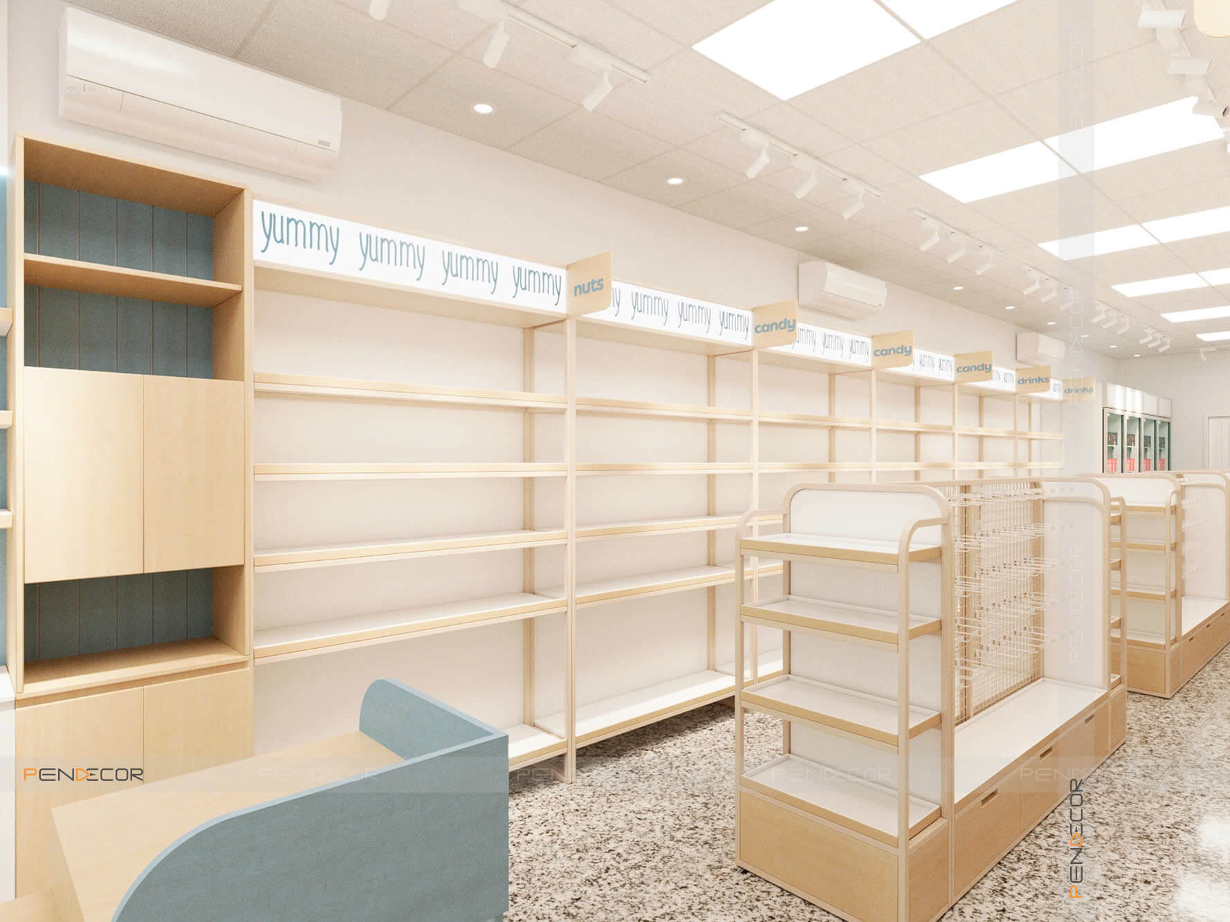 Thiết Kế Siêu Thị Mini Snack Shack