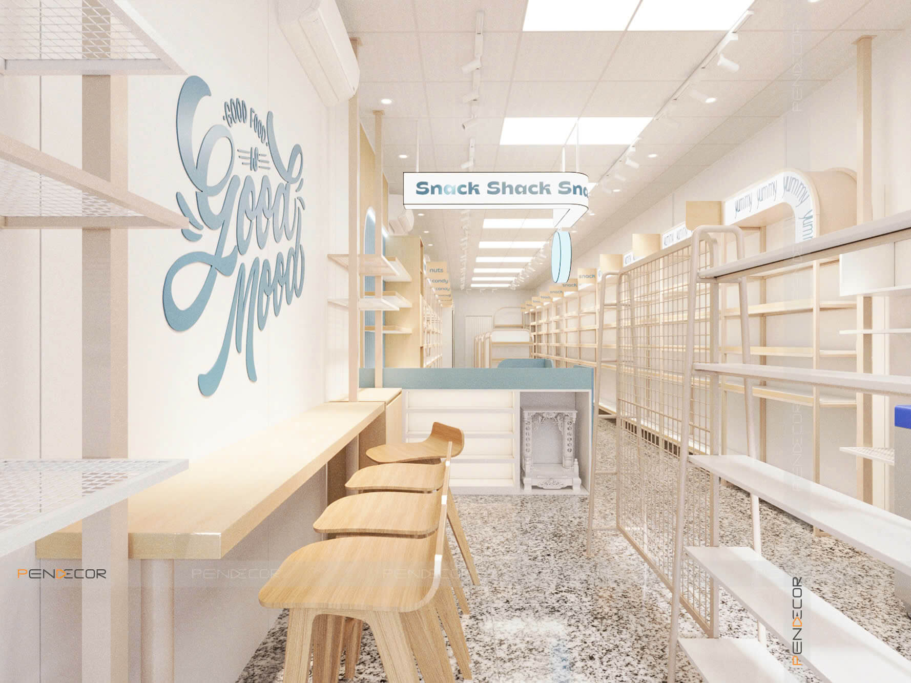 Thiết Kế Siêu Thị Mini Snack Shack