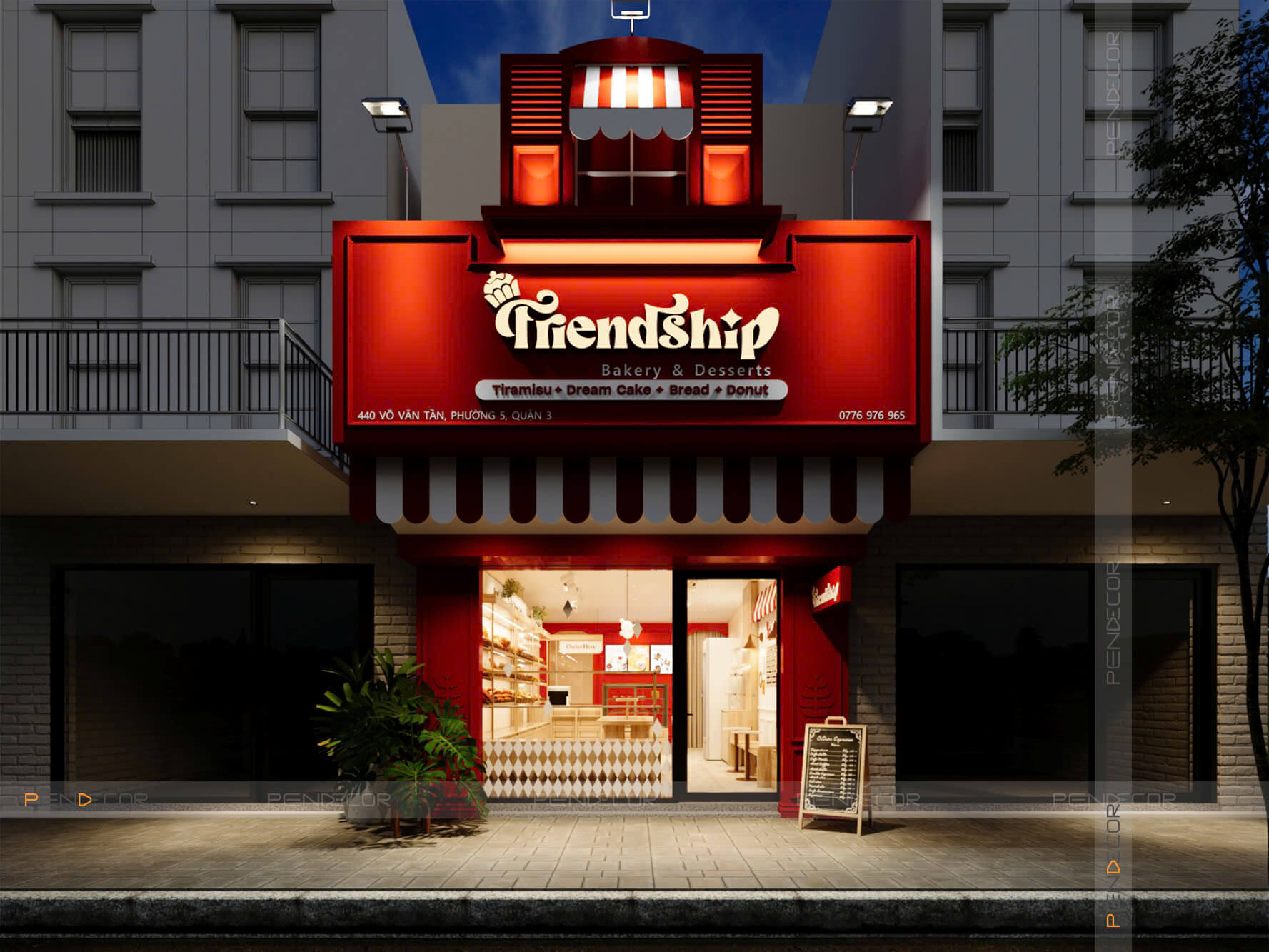 Thiết Kế Tiệm Bánh Friendship