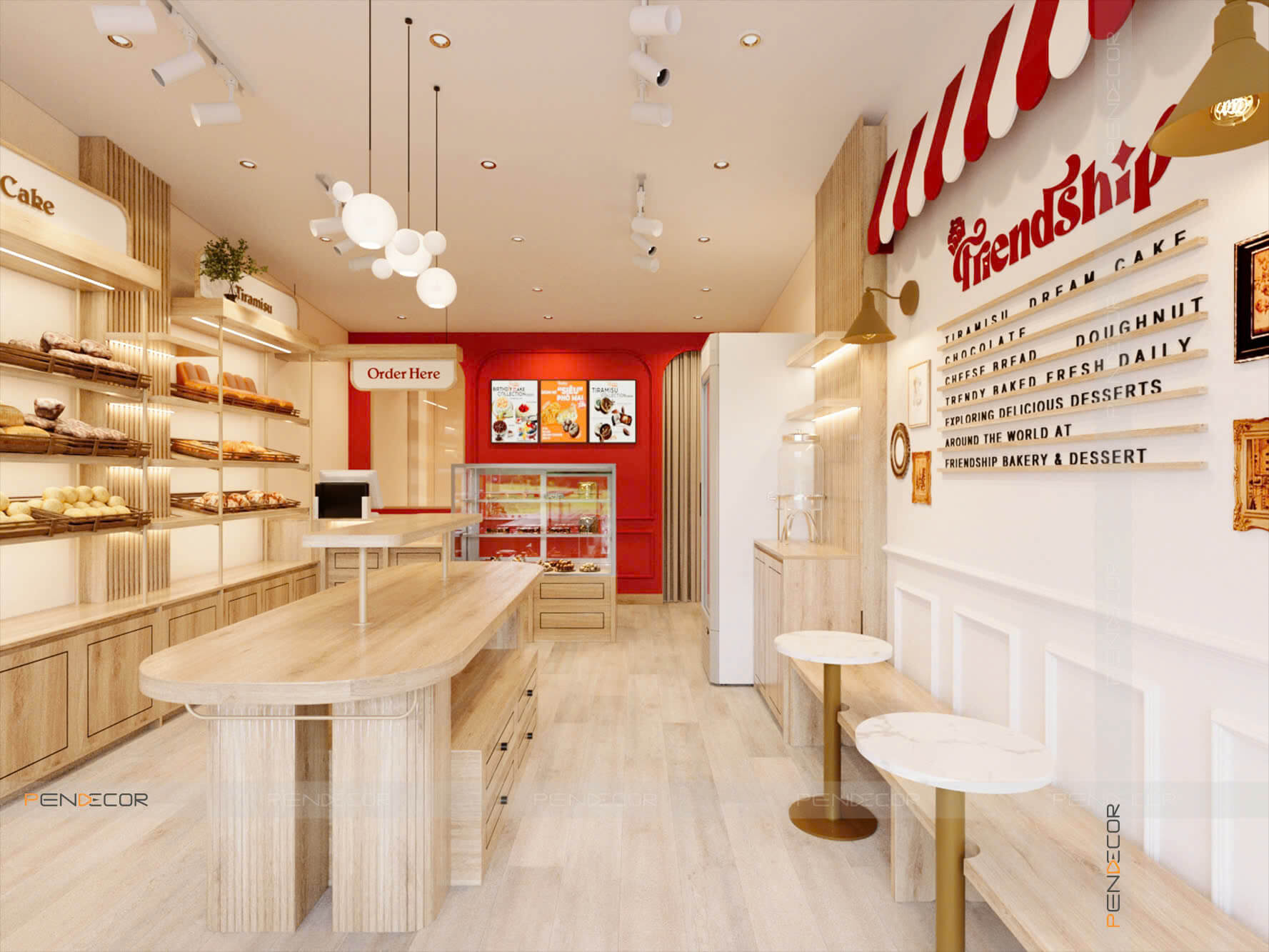 Thiết Kế Tiệm Bánh Friendship