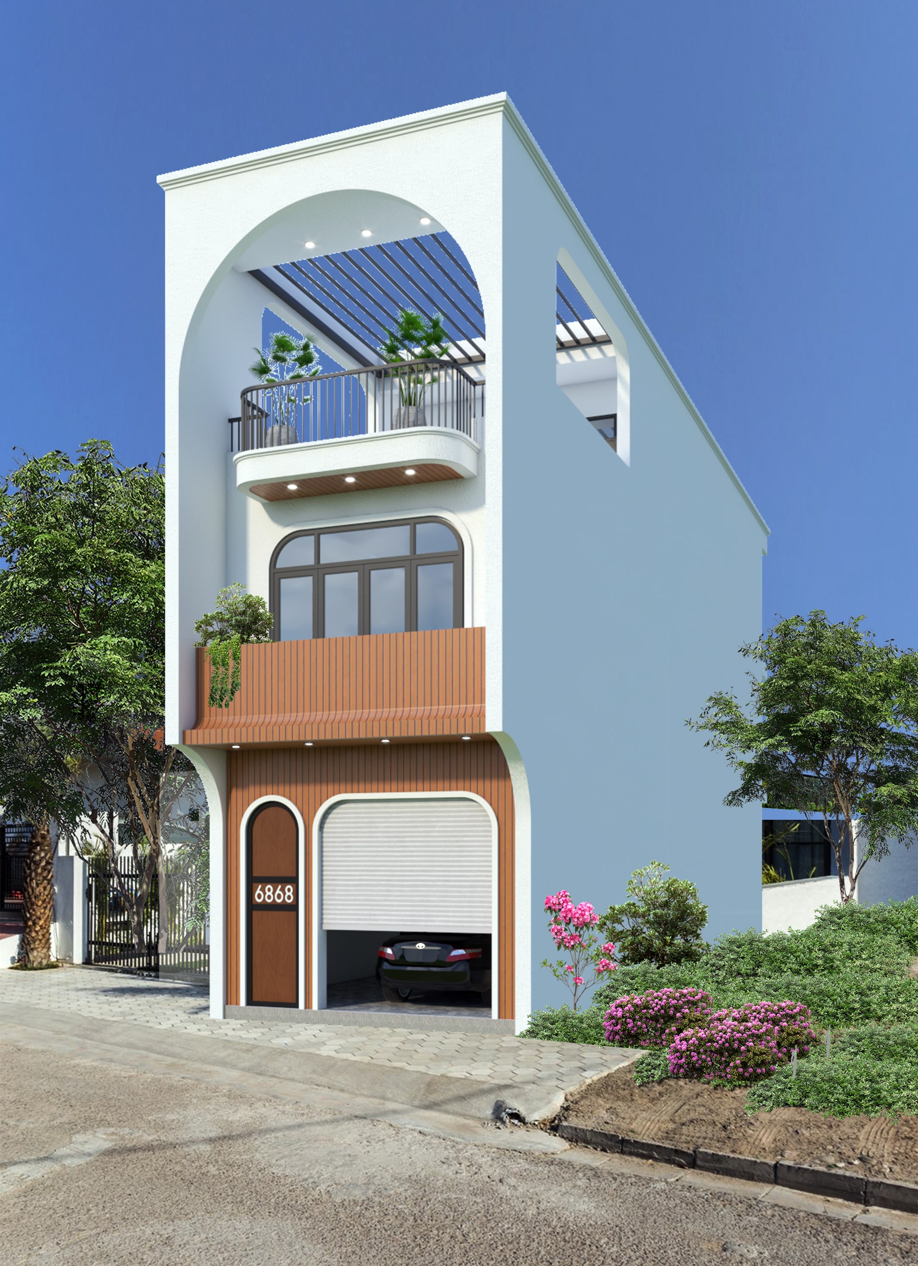 5x20m mẫu nhà ống đẹp 3 tầng 5m Pendecor