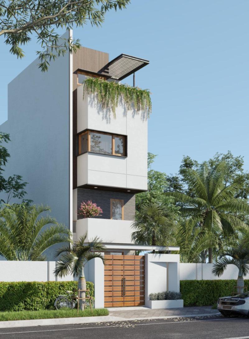 các kiểu mặt tiền nhà ống Pendecor
