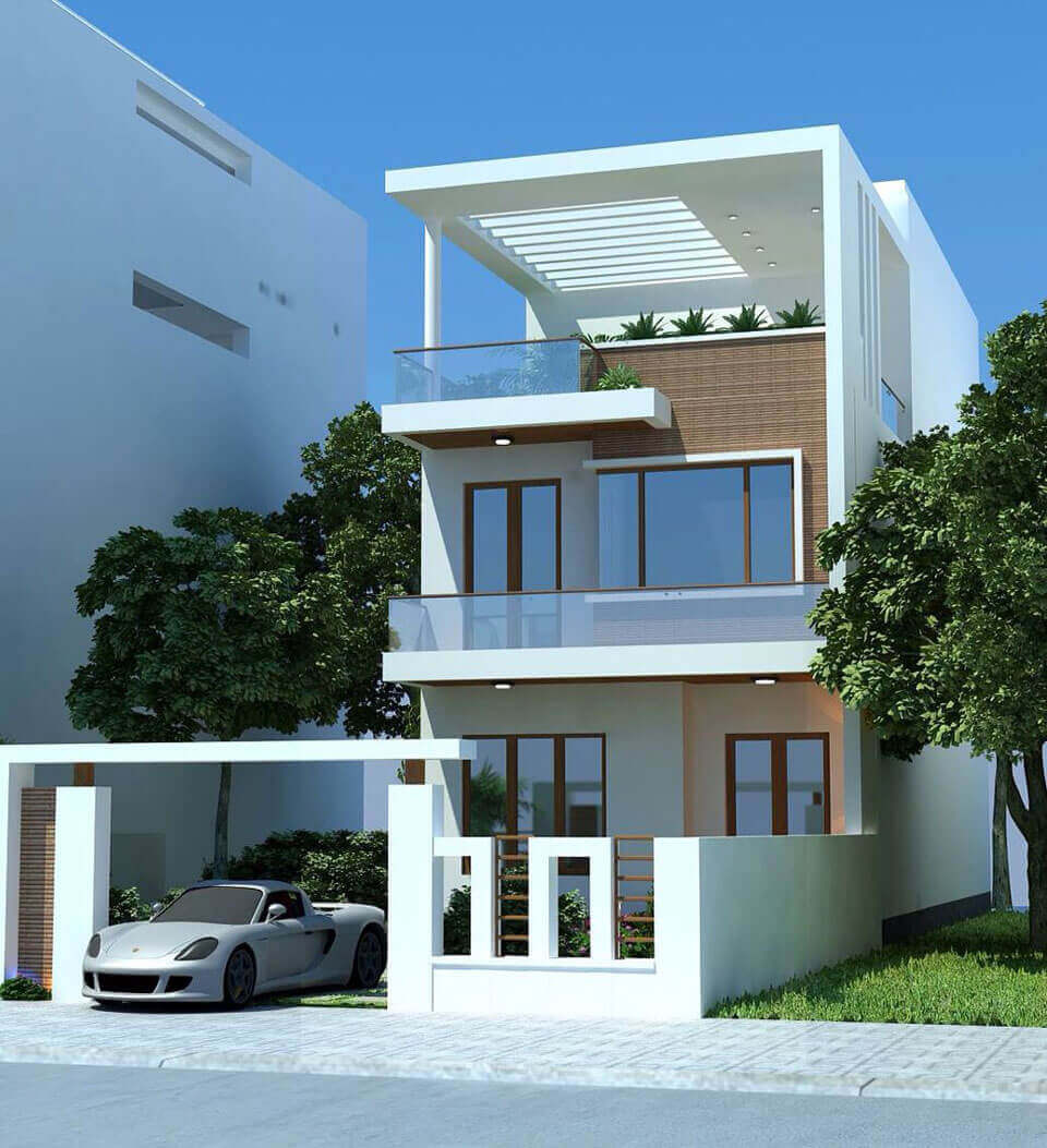 mẫu nhà 5m 2 tầng Pendecor