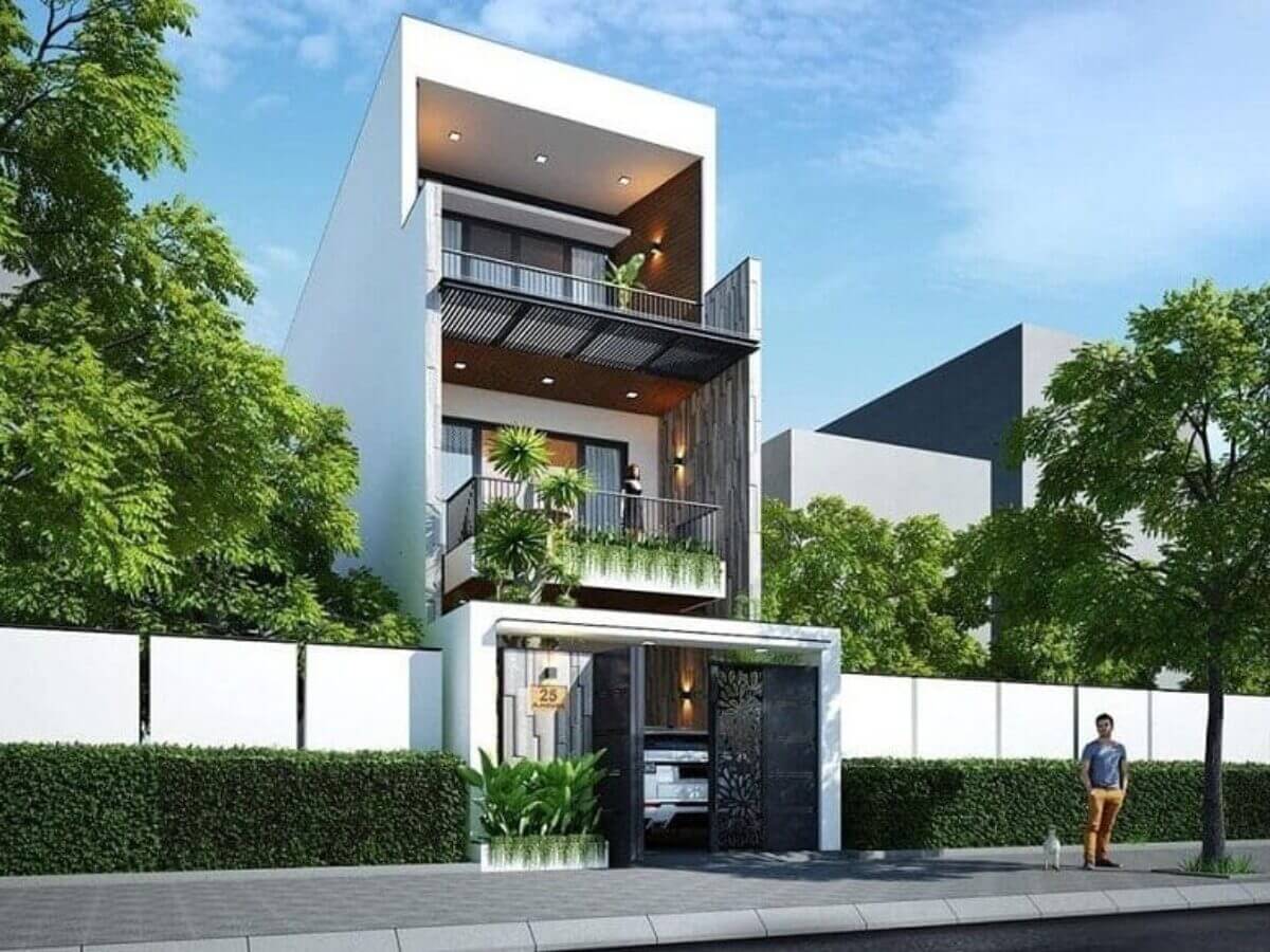 mẫu nhà ống đẹp 3 tầng 6m mặt tiền Pendecor