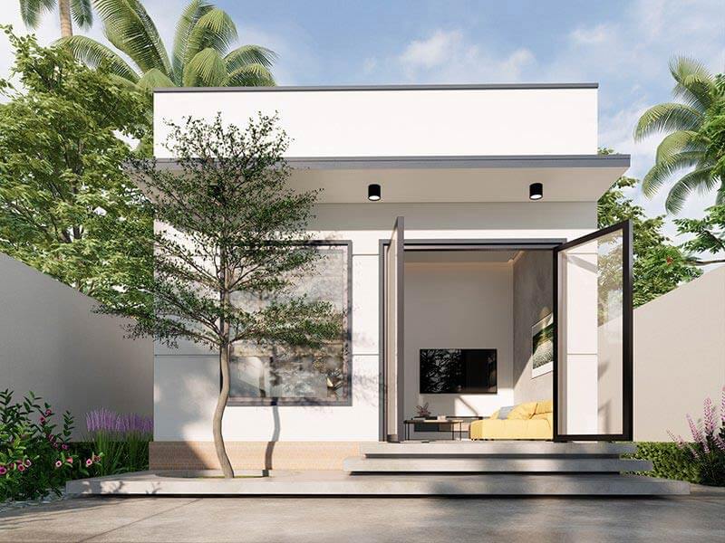 mặt tiền nhà ống 4m Pendecor