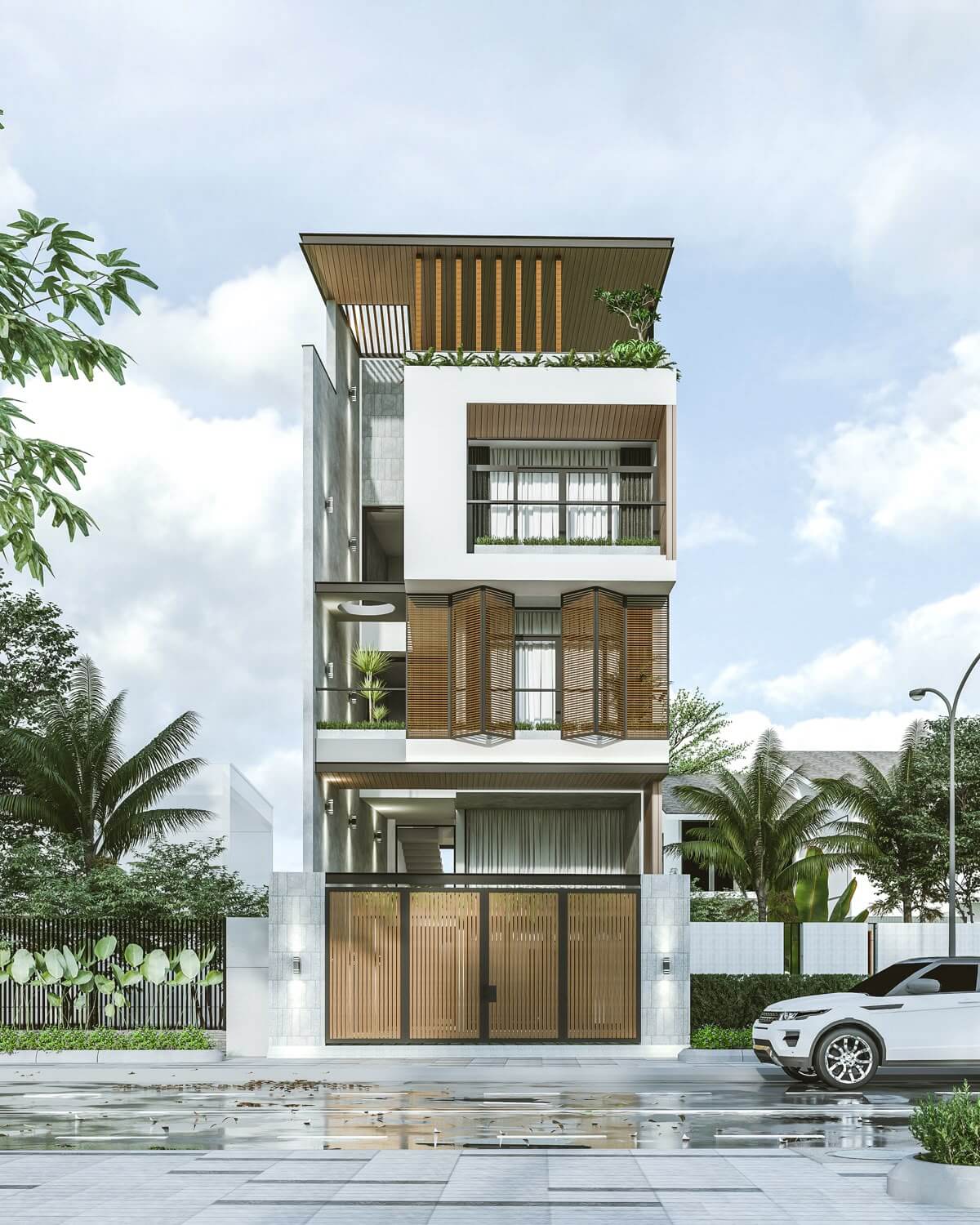 các kiểu mặt tiền nhà ống đẹp Pendecor