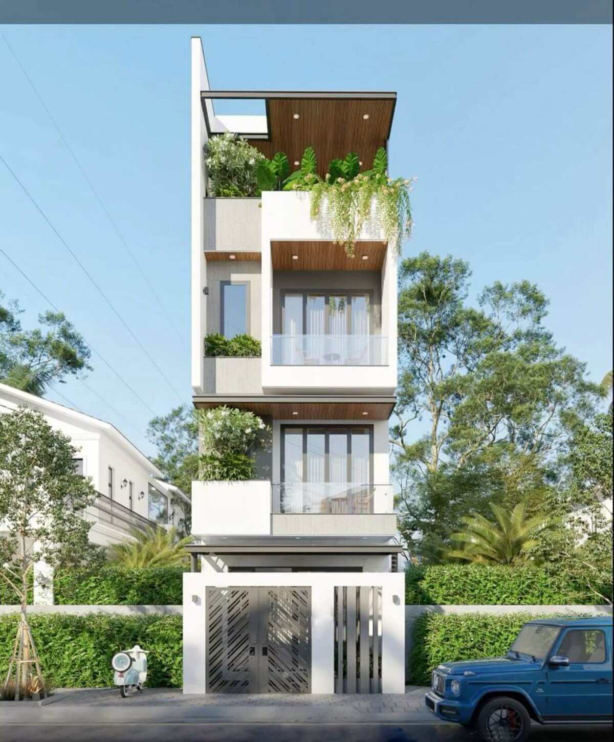các mẫu mặt tiền nhà ống Pendecor
