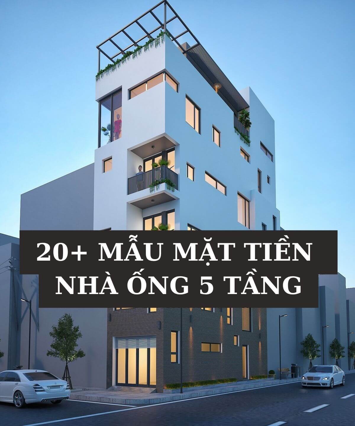 mẫu mặt tiền nhà ống 5 tầng đẹp Pendecor