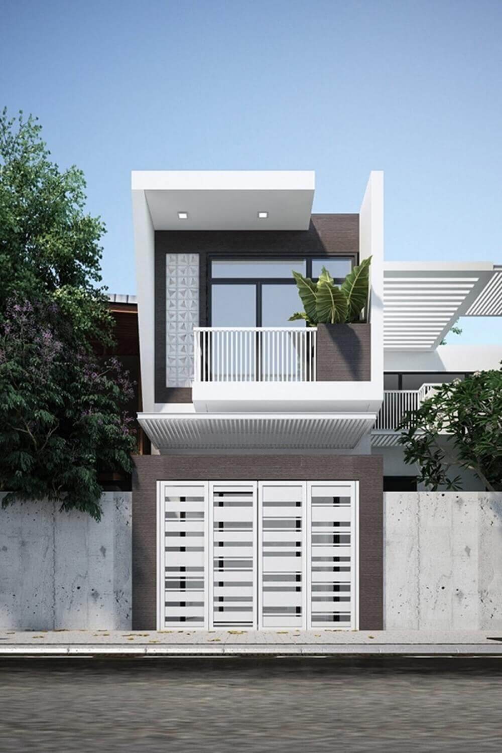mặt tiền nhà ống 5m 3 tầng Pendecor