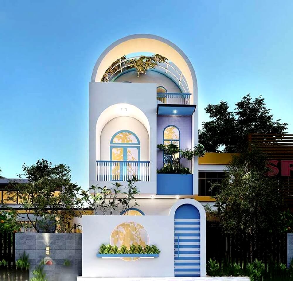 trang trí mặt tiền nhà ống 5m Pendecor