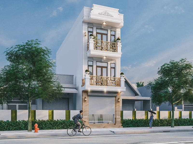 mẫu mặt tiền nhà ống 5m đẹp