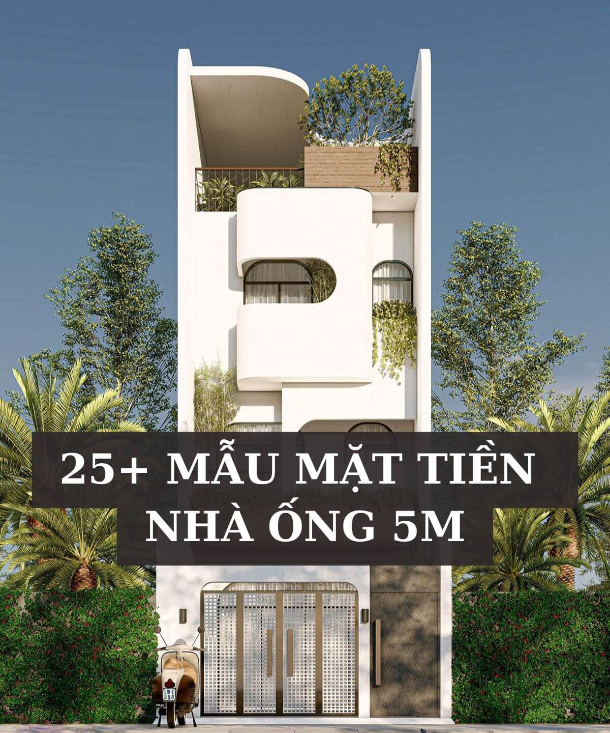 mẫu mặt tiền nhà ống 5m Pendecor