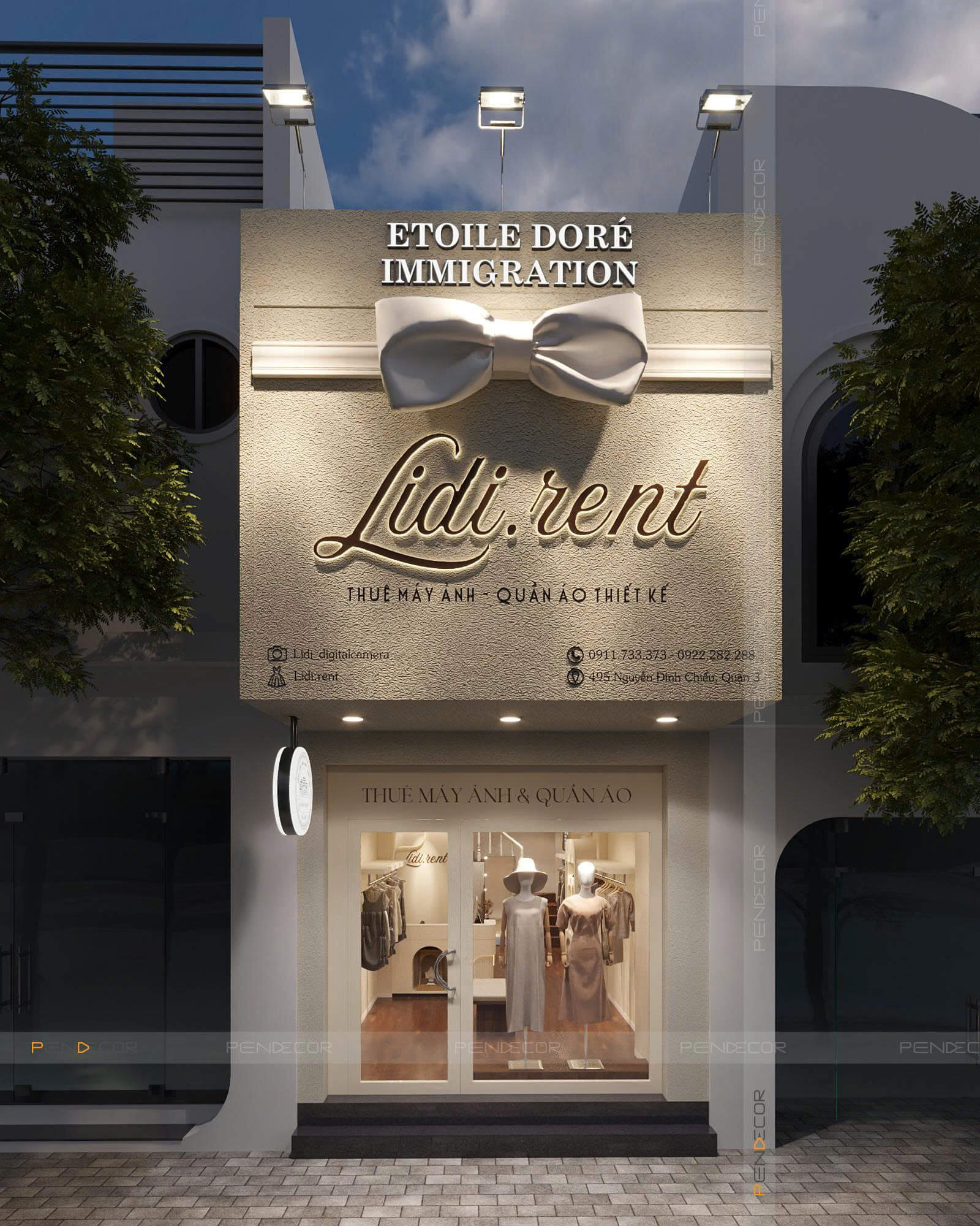 Thiết Kế Shop Thời Trang Nữ LIDI.RENT