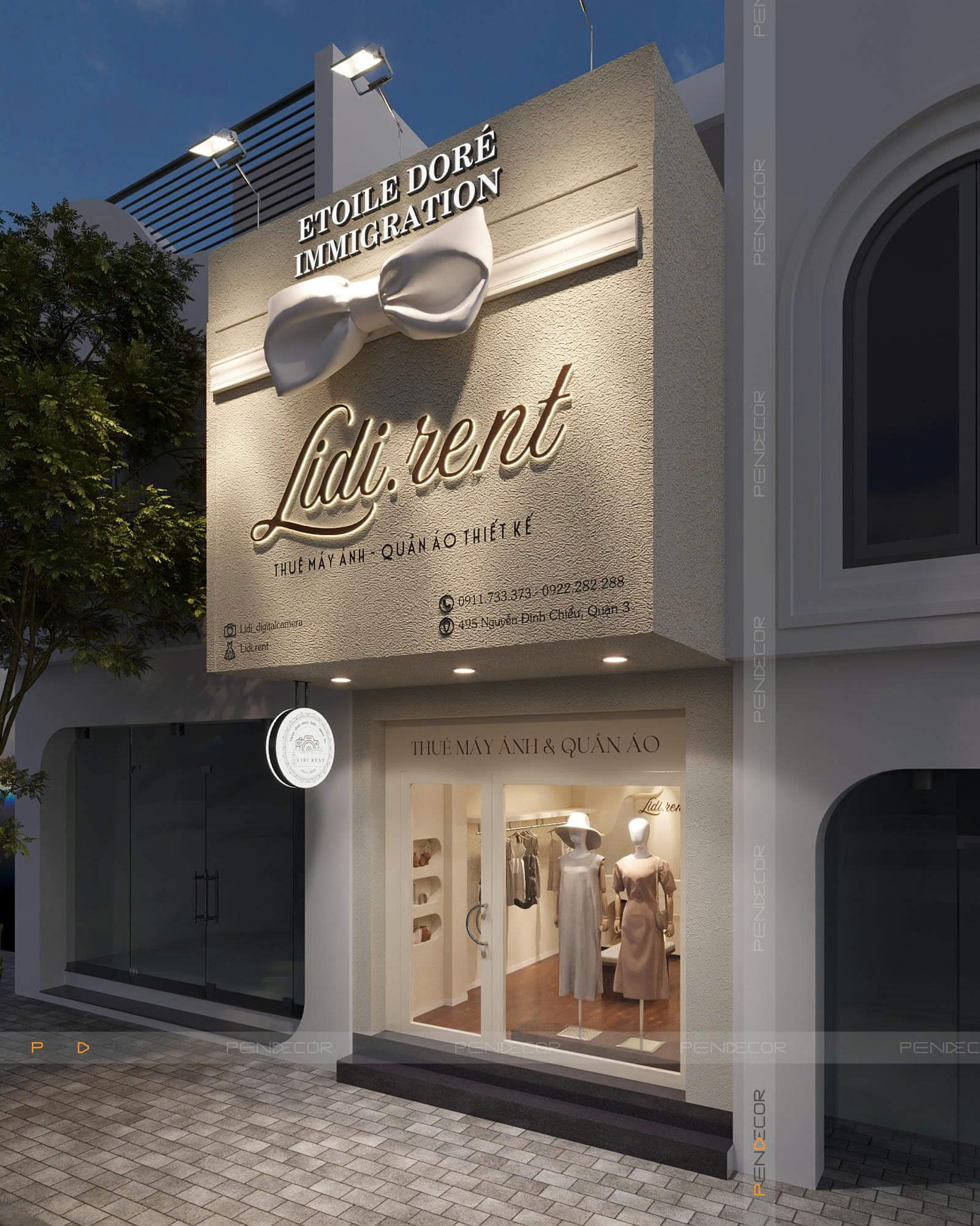 Thiết Kế Shop Thời Trang Nữ LIDI.RENT