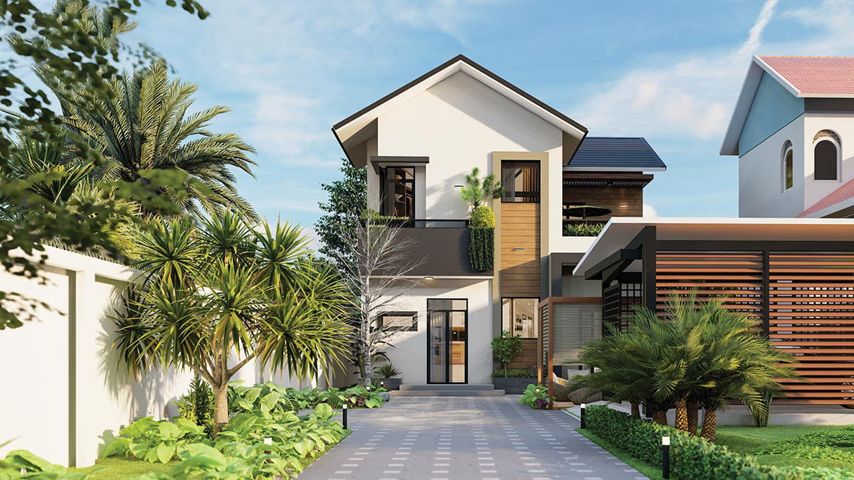 mặt tiền nhà ống đẹp Pendecor