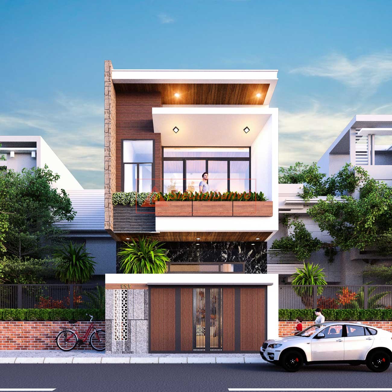mẫu nhà ống 6m mặt tiền
