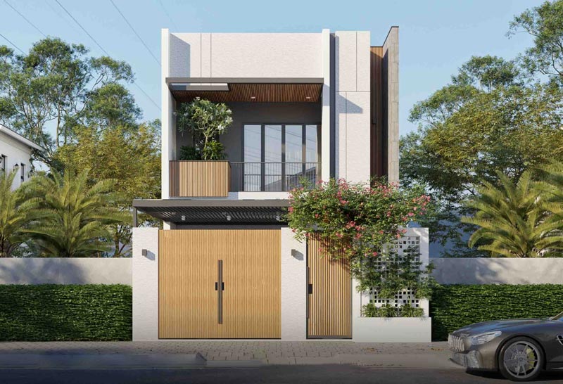 mẫu nhà ống 6mx13m đẹp