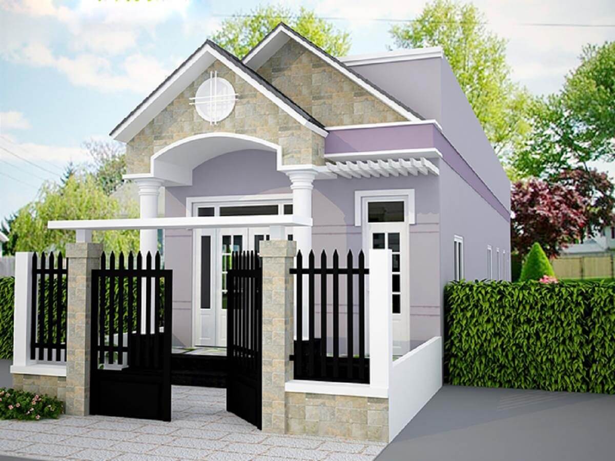 mặt tiền nhà ống cấp 4 Pendecor