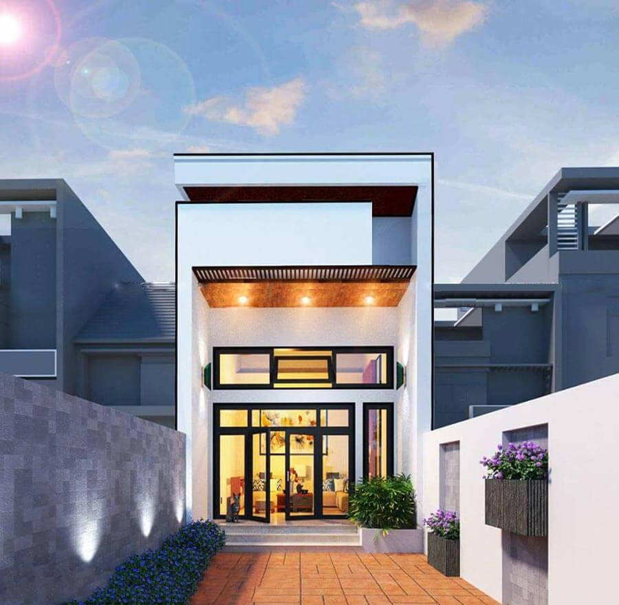 hình ảnh mặt tiền nhà ống Pendecor