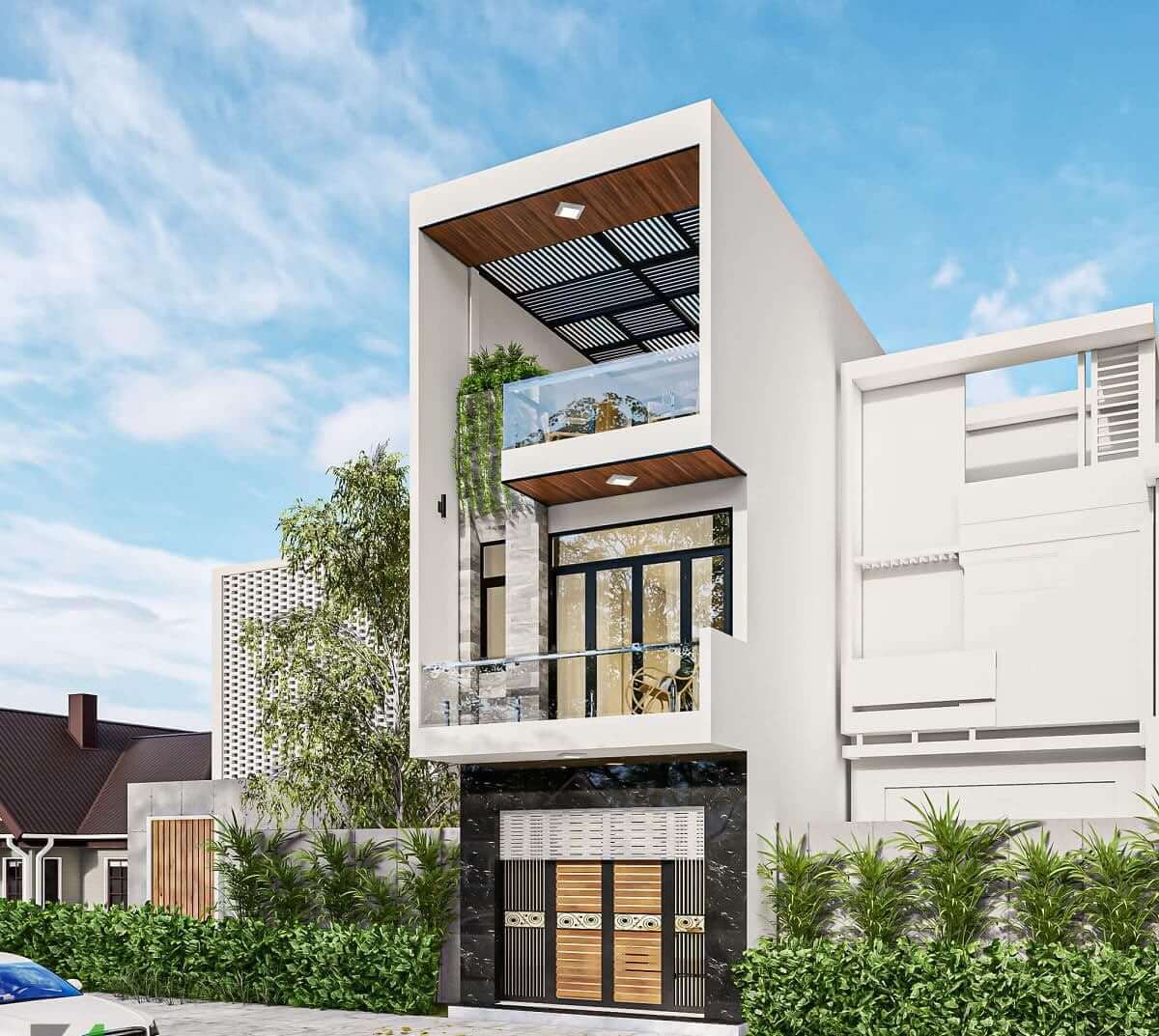 mặt tiền nhà ống đẹp