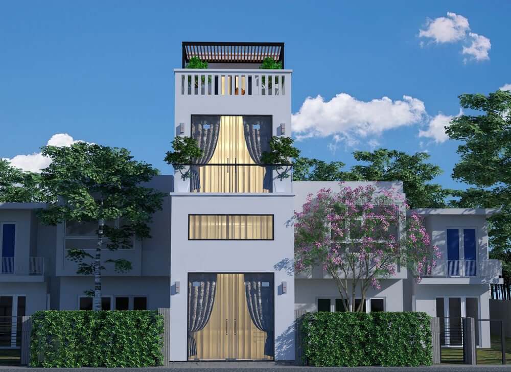 các kiểu mặt tiền nhà ống đẹp