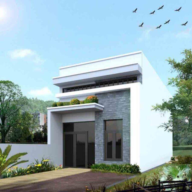mặt tiền nhà ống gác lửng Pendecor