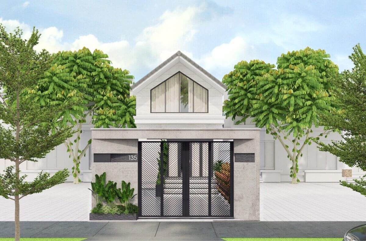các kiểu mặt tiền nhà ống