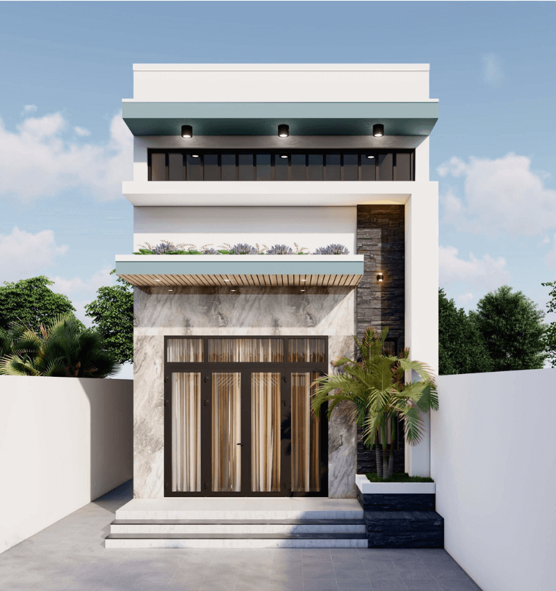 mẫu mặt tiền nhà ống đẹp Pendecor