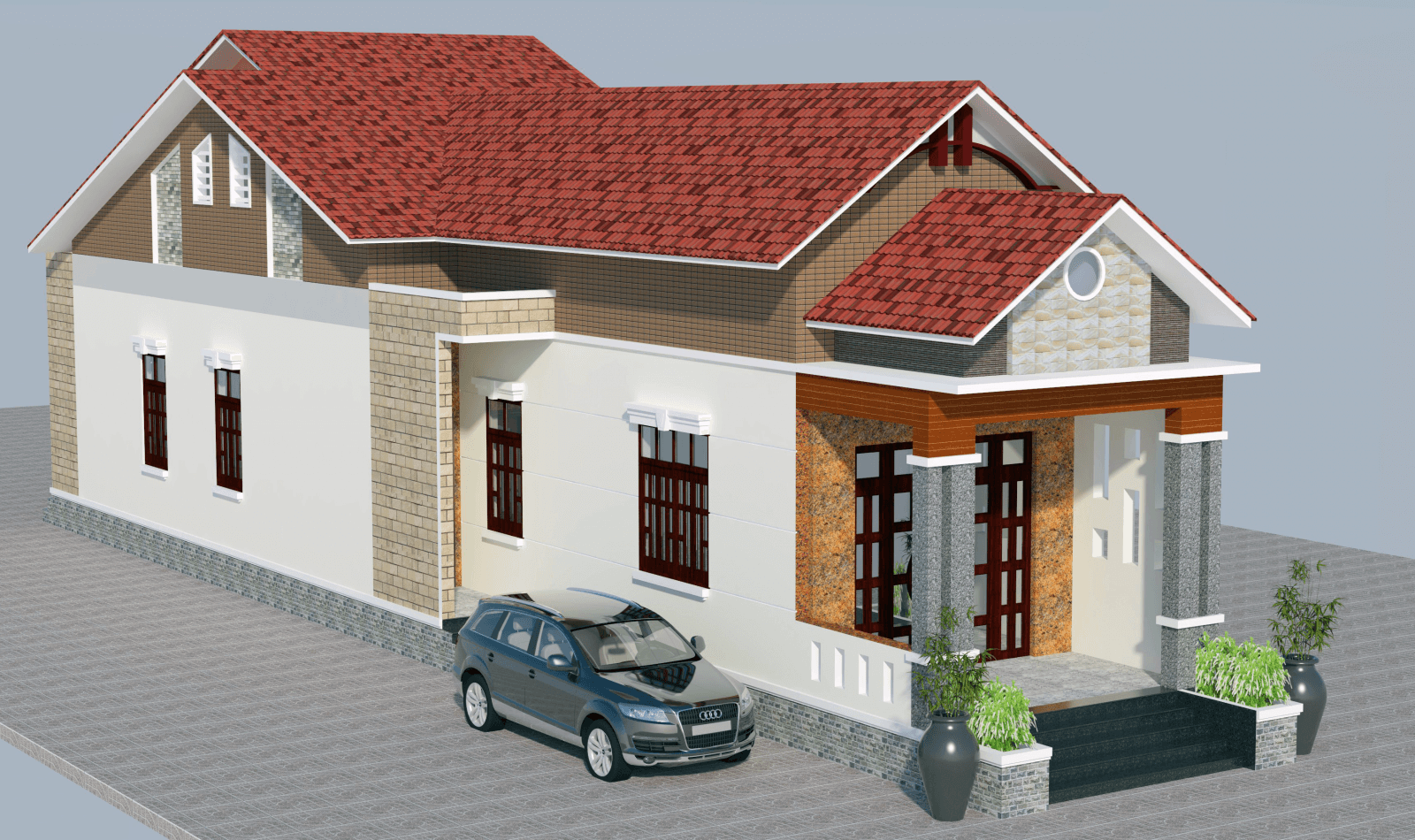 mặt tiền nhà ống đẹp Pendecor