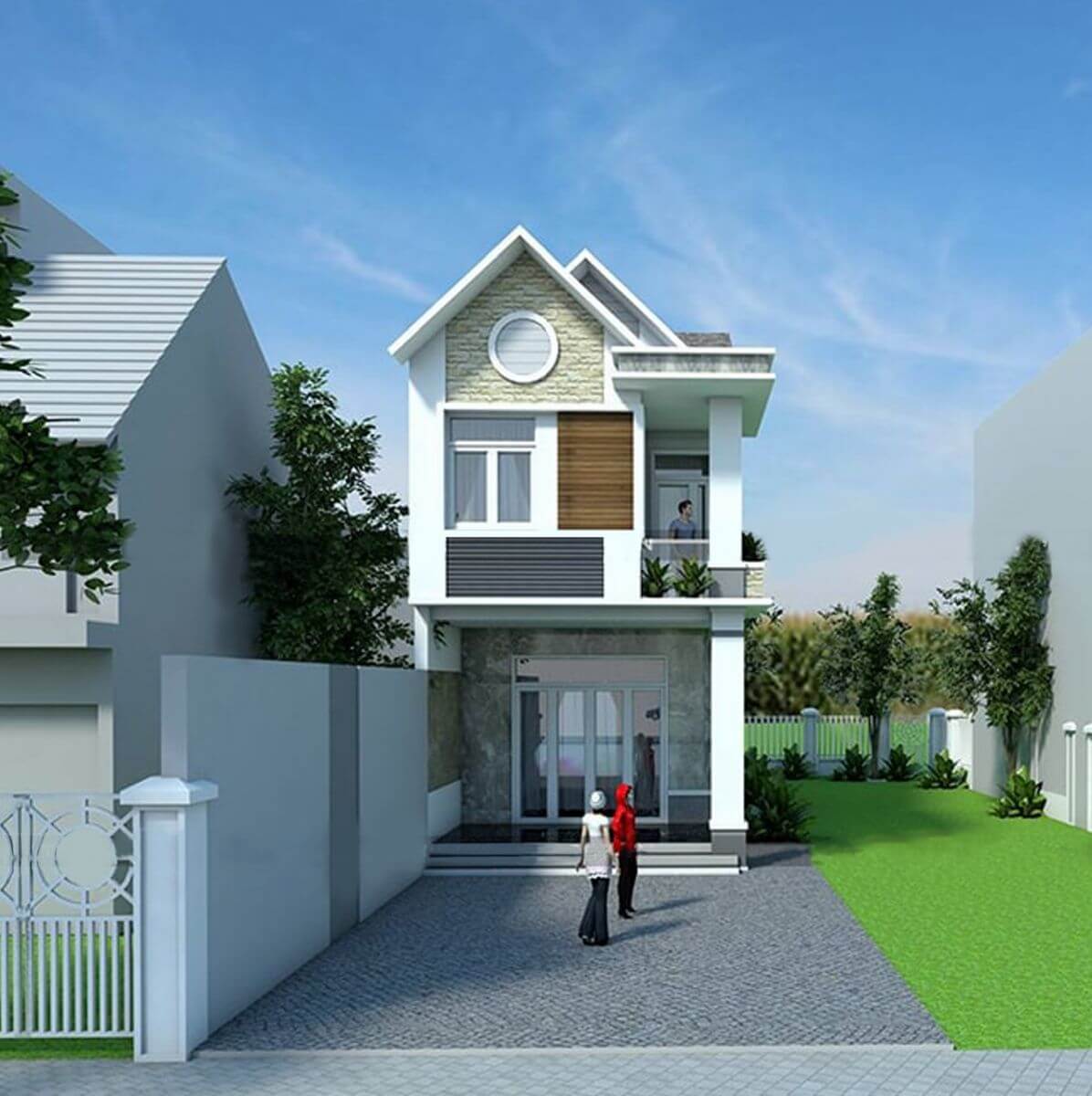 các kiểu mặt tiền nhà ống Pendecor