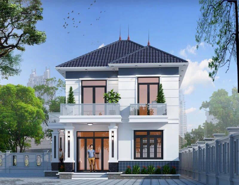mẫu nhà mặt phố 2 tầng Pendecor