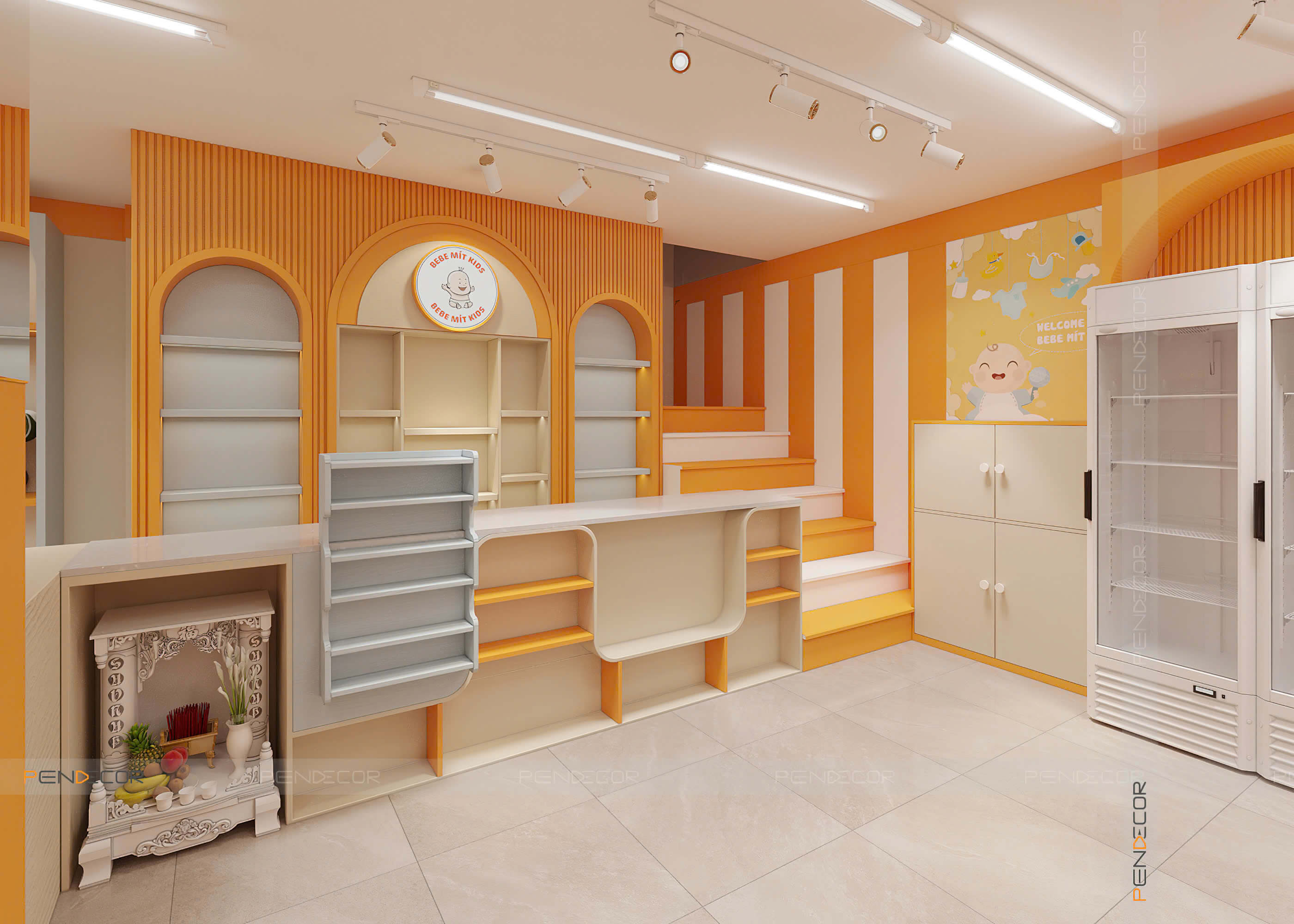 Thiết Kế Siêu Thị Bebe Mít Kids