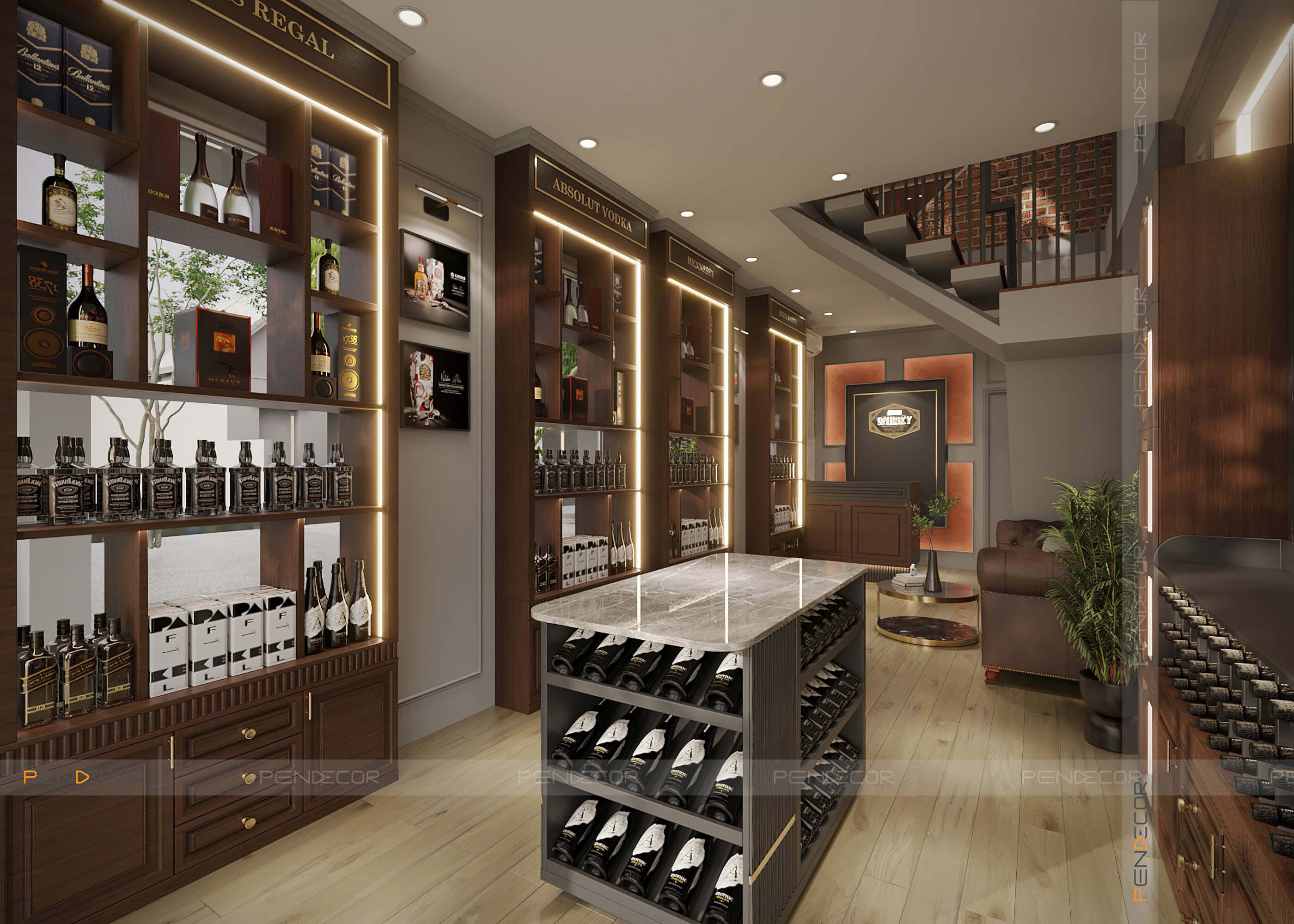 Thiết Kế Showroom Cuồng Rượu